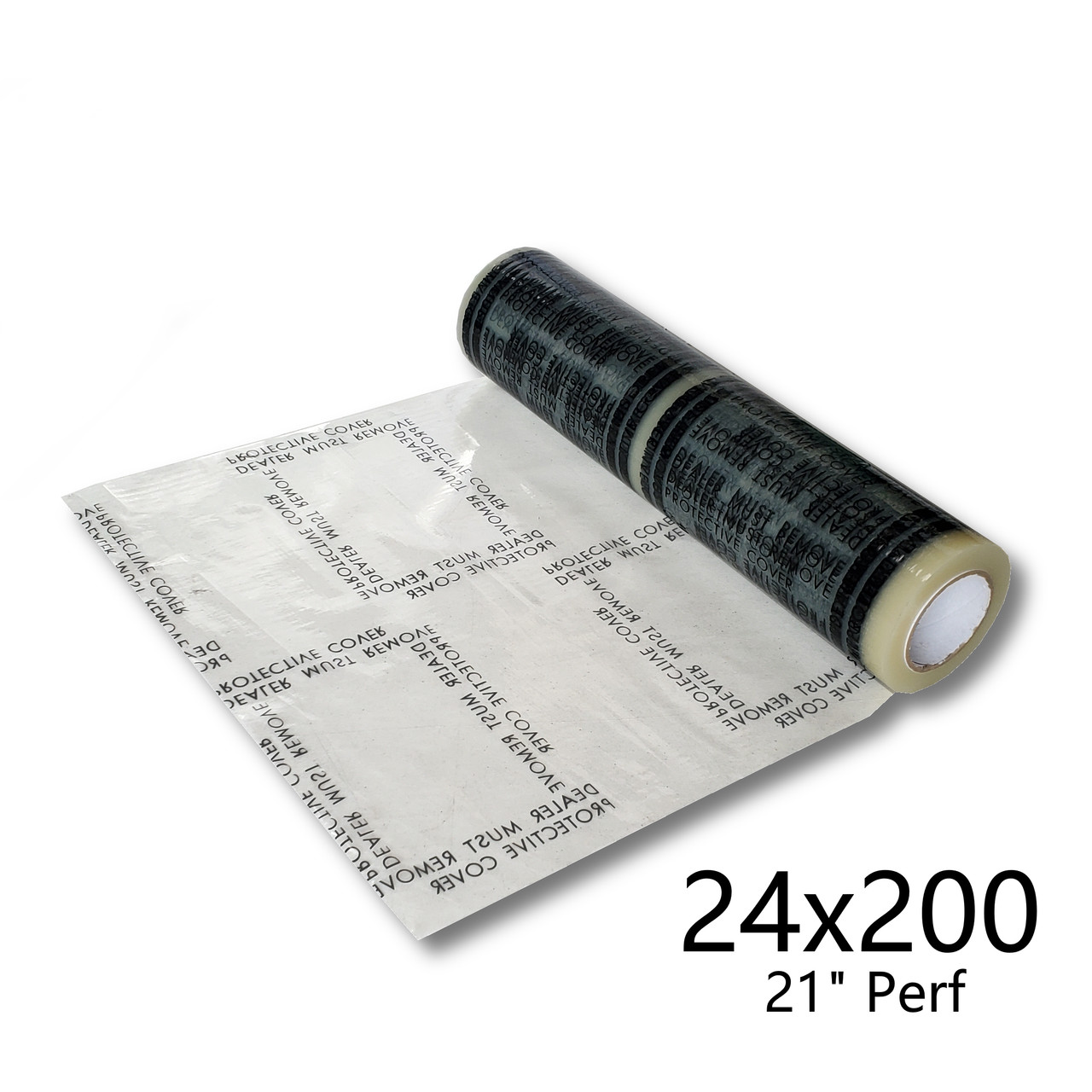 “Dealer Must Remove” Adhesive Film Car Floor Mats – 24IN x200FT Roll