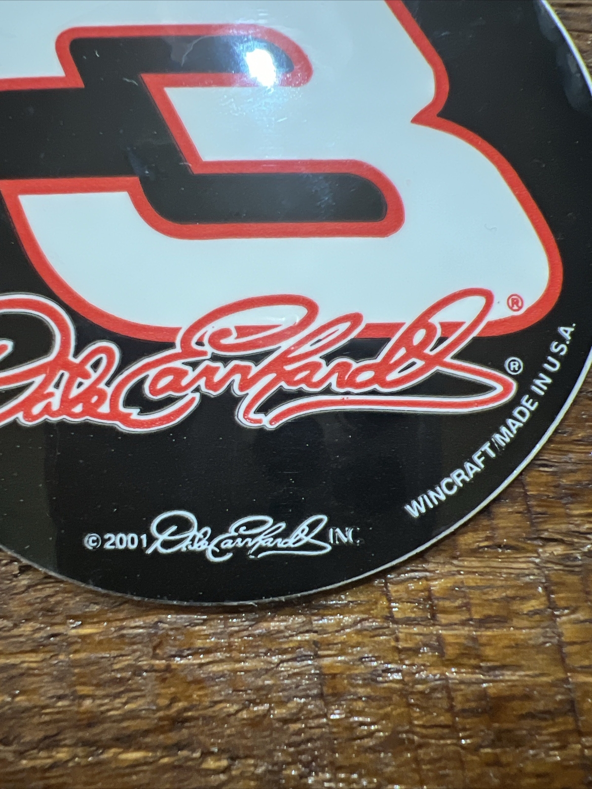 NASCAR Dale Earnhardt SR Number #3 VTG 3″ ROUND STICKER LOT 4 Vintage Decals NOS