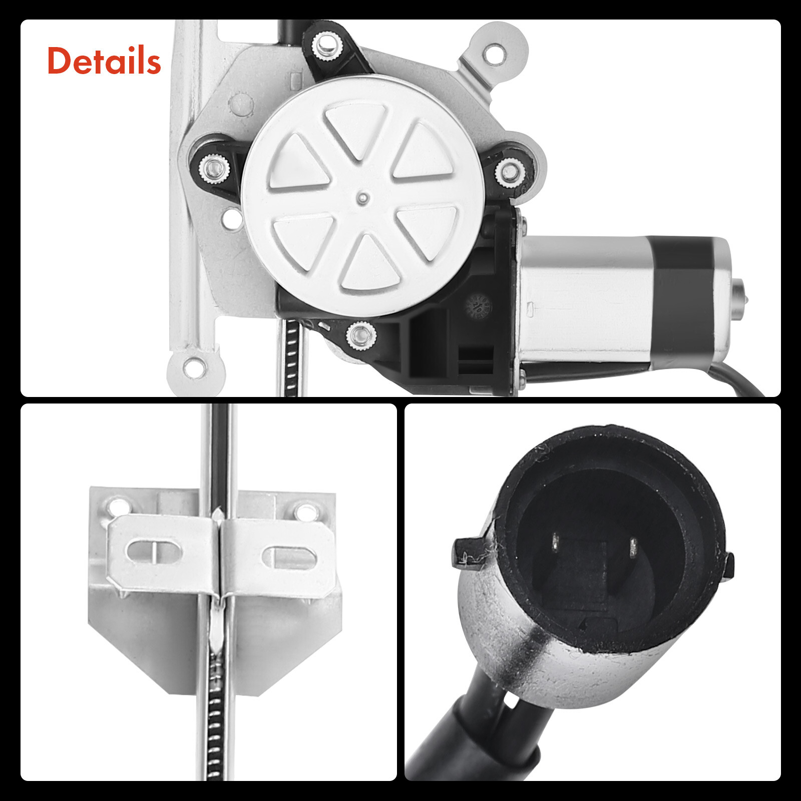 2x Power Window Regulator with Motor for Freightliner FLD112 120 132 Front Side