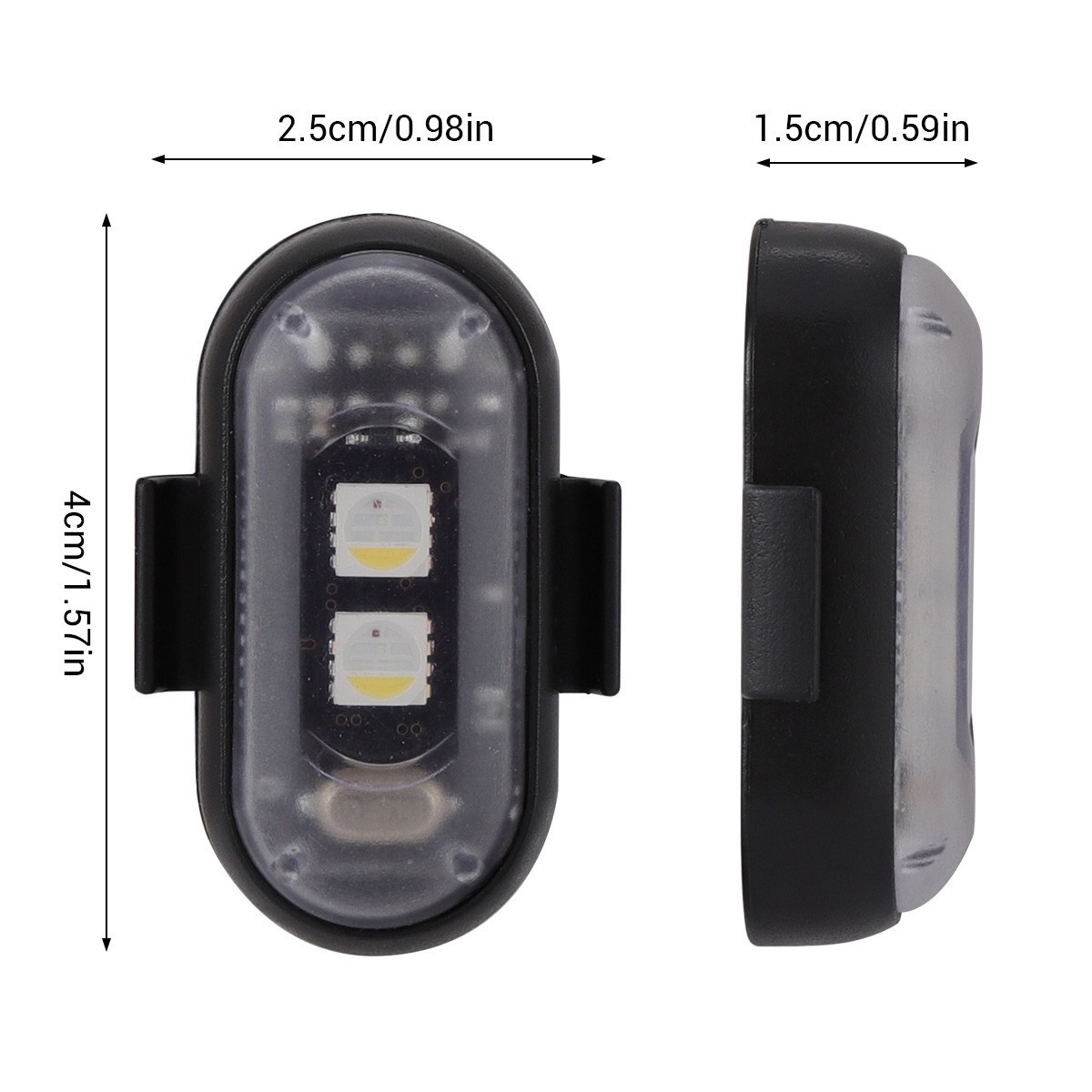 RGB Led Car Ambient Lights Rechargeable Wireless Car Light With Remote Control