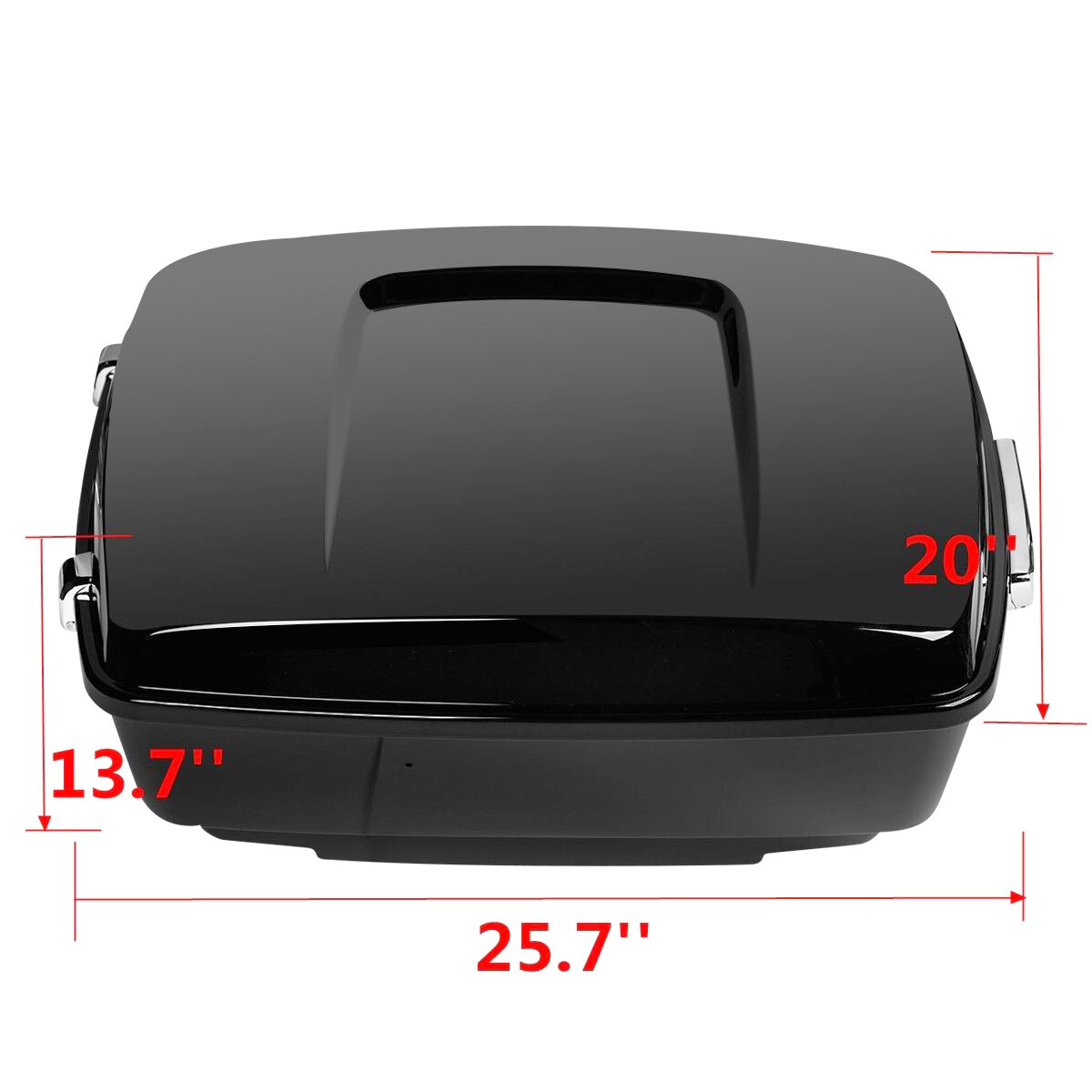 King Trunk Backrest 2 Up Mount Rack Fit For Harley Touring Road King Glide 14-26