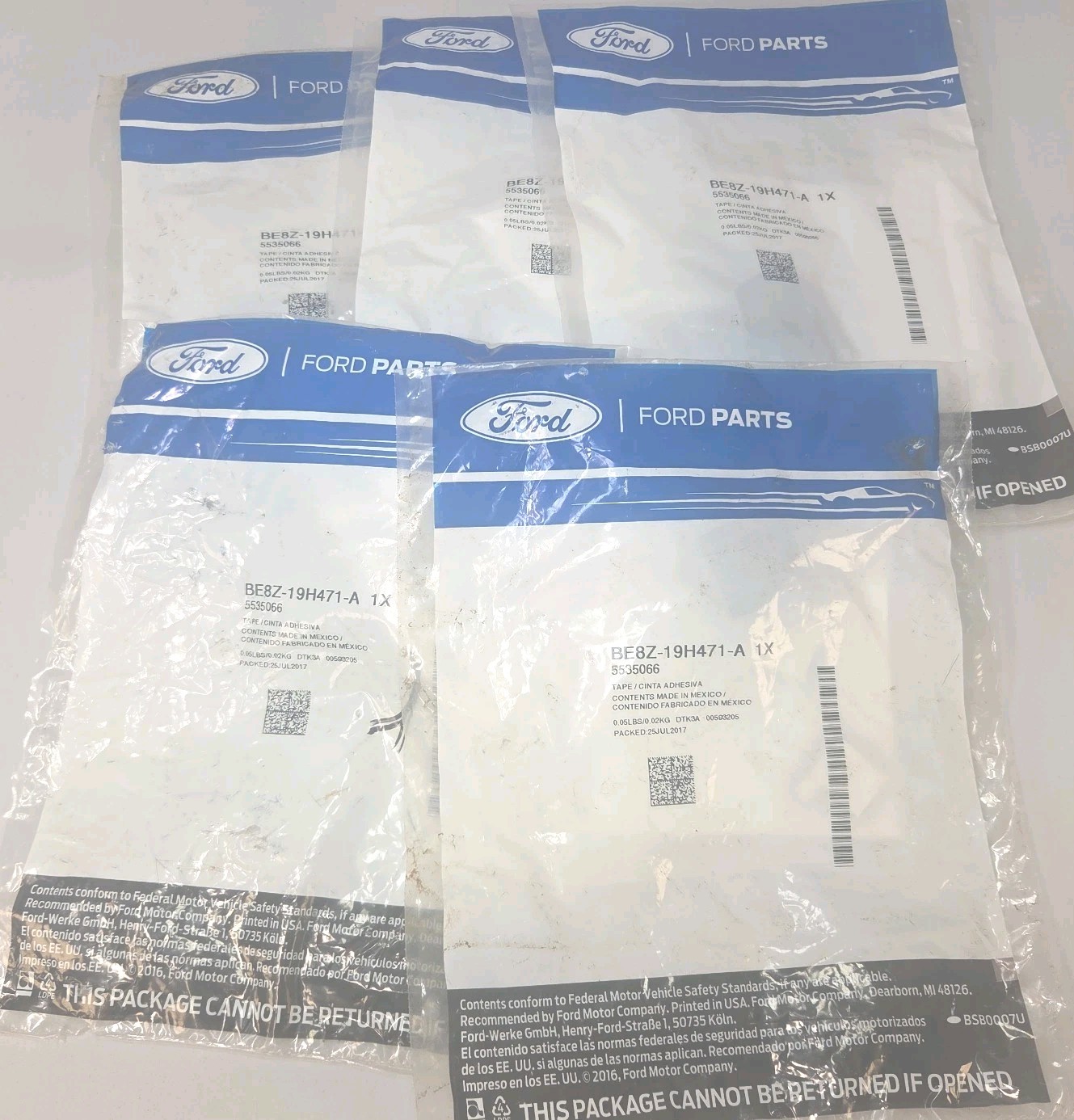 5 PK OF Ford BE8Z-19H471-A Tape. FREE SHIPPING YES 5 PK