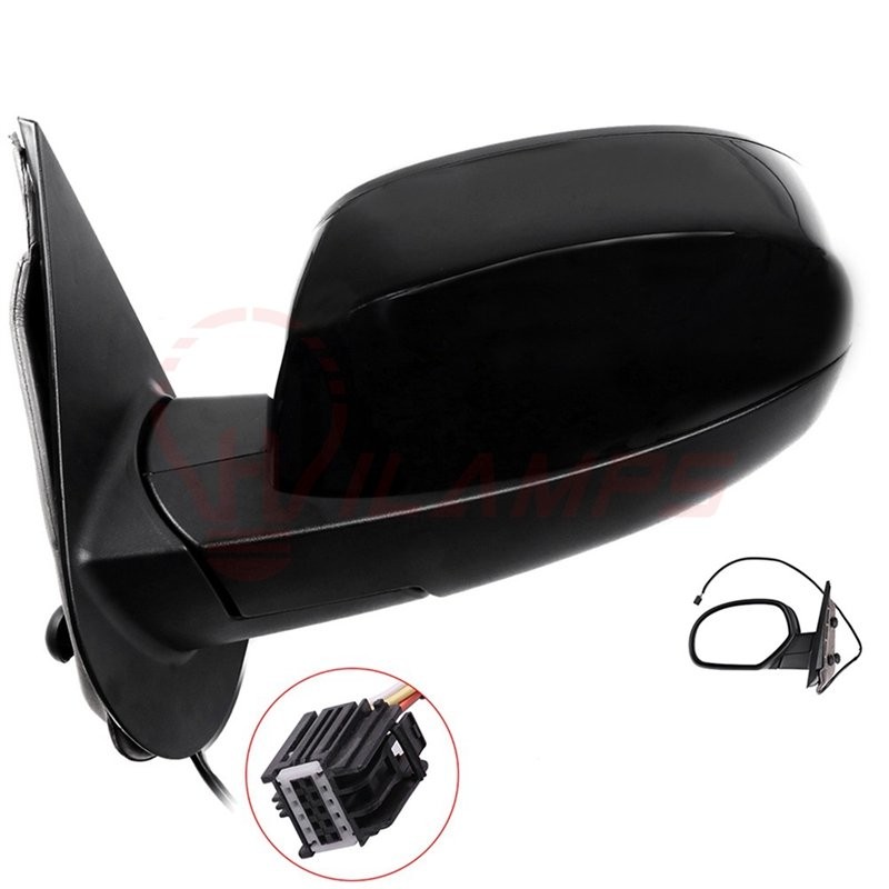 For 2007-2013 Chevy Silverado Sierra Manual Fold Power Heated Mirror LH Side