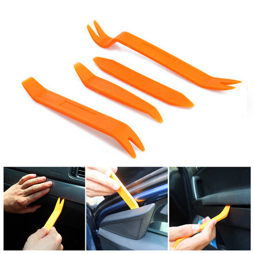 4 psc Pry Bar Set Automotive Dash Panel Plastic Trim Tool Molding Remover