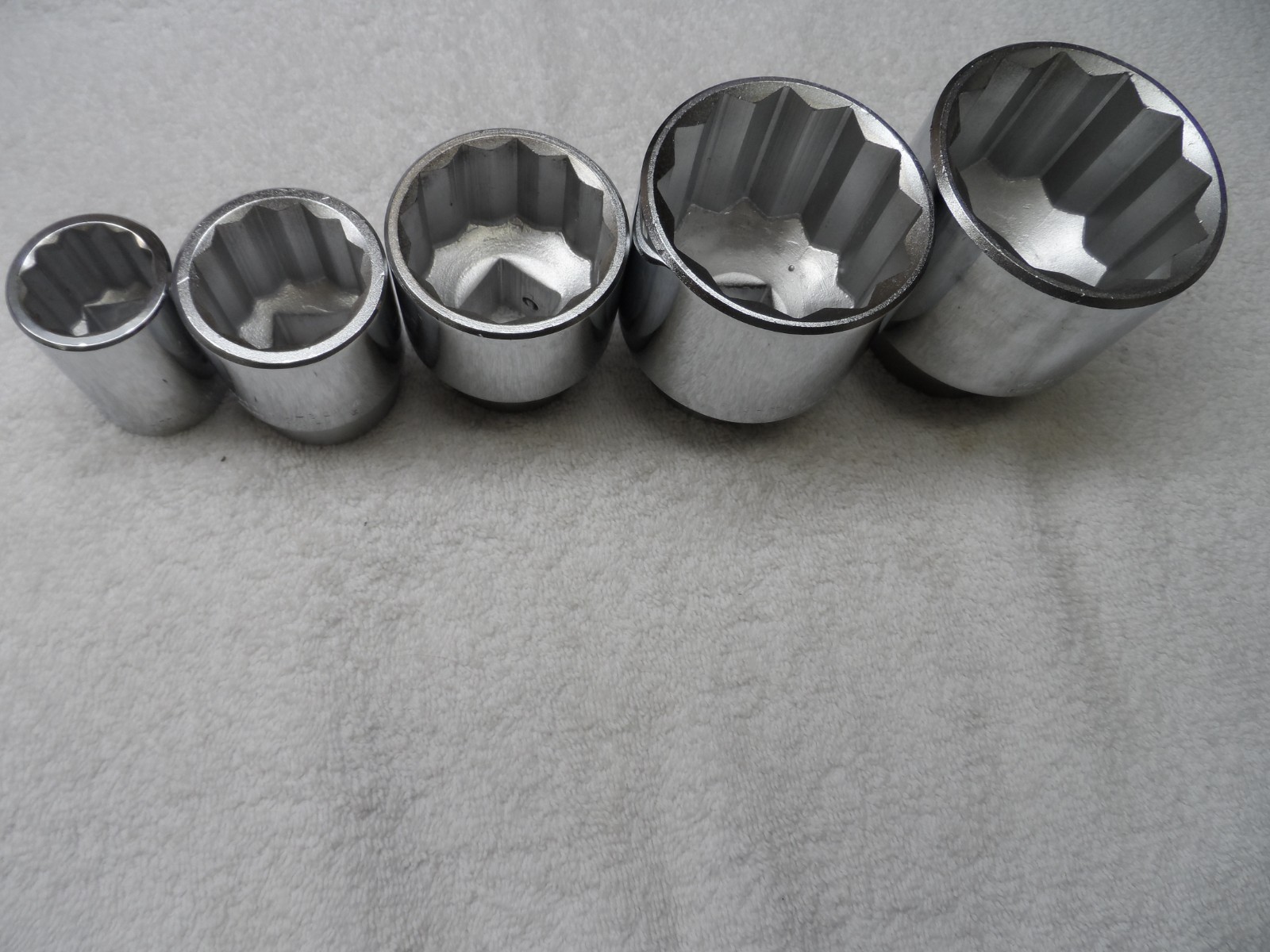 Wright 3/4″ Drive Metric MM 12 pt USA Socket Set, 24, 32, 41, 50, 55 mm – 5 pcs