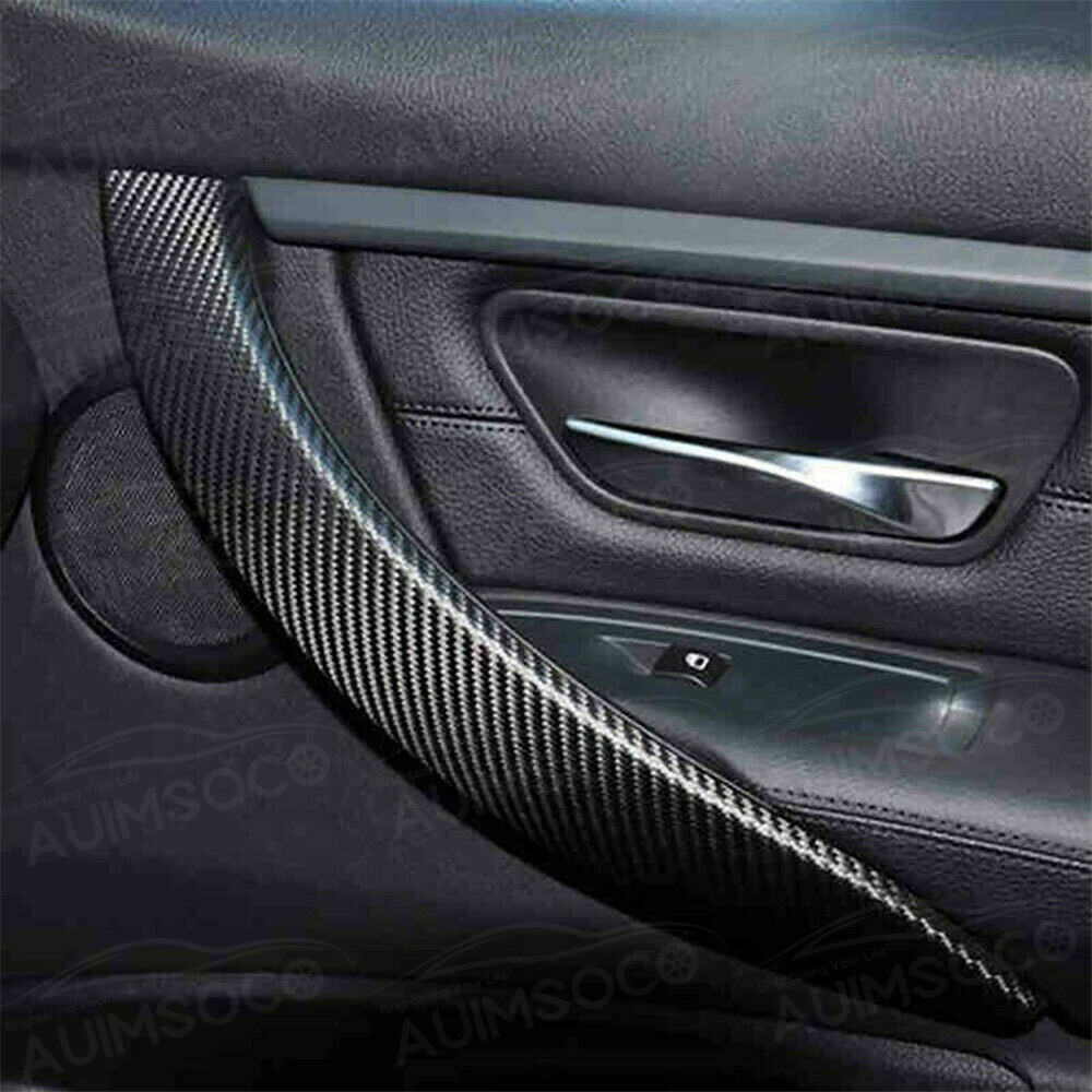 Black Carbon Fiber 12×60 inches 5 Years Car Wrap Vinyl Roll with Air Release