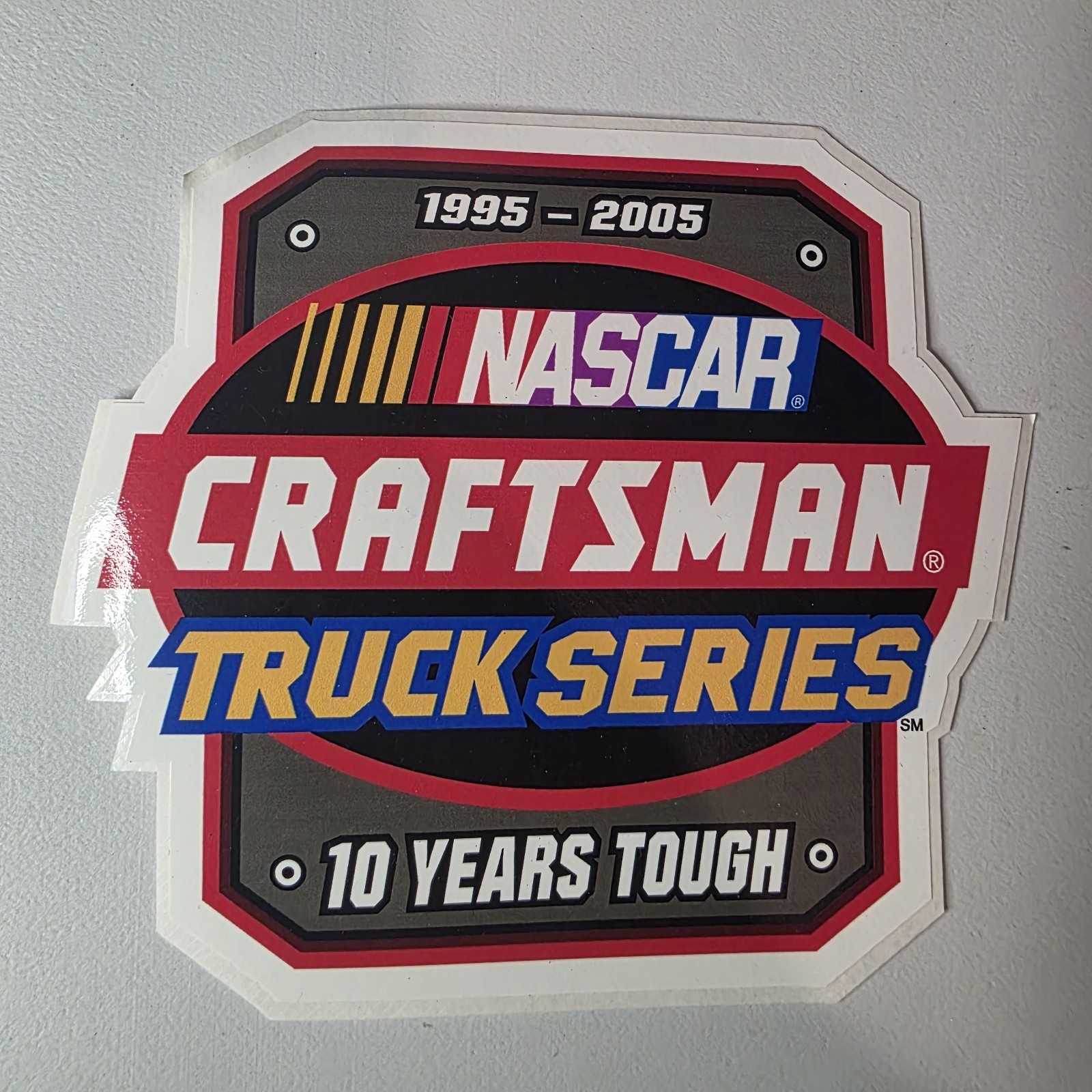 New Vtg NASCAR Craftsman Truck Series Race Driver Bumper Sticker Decal 10 Years