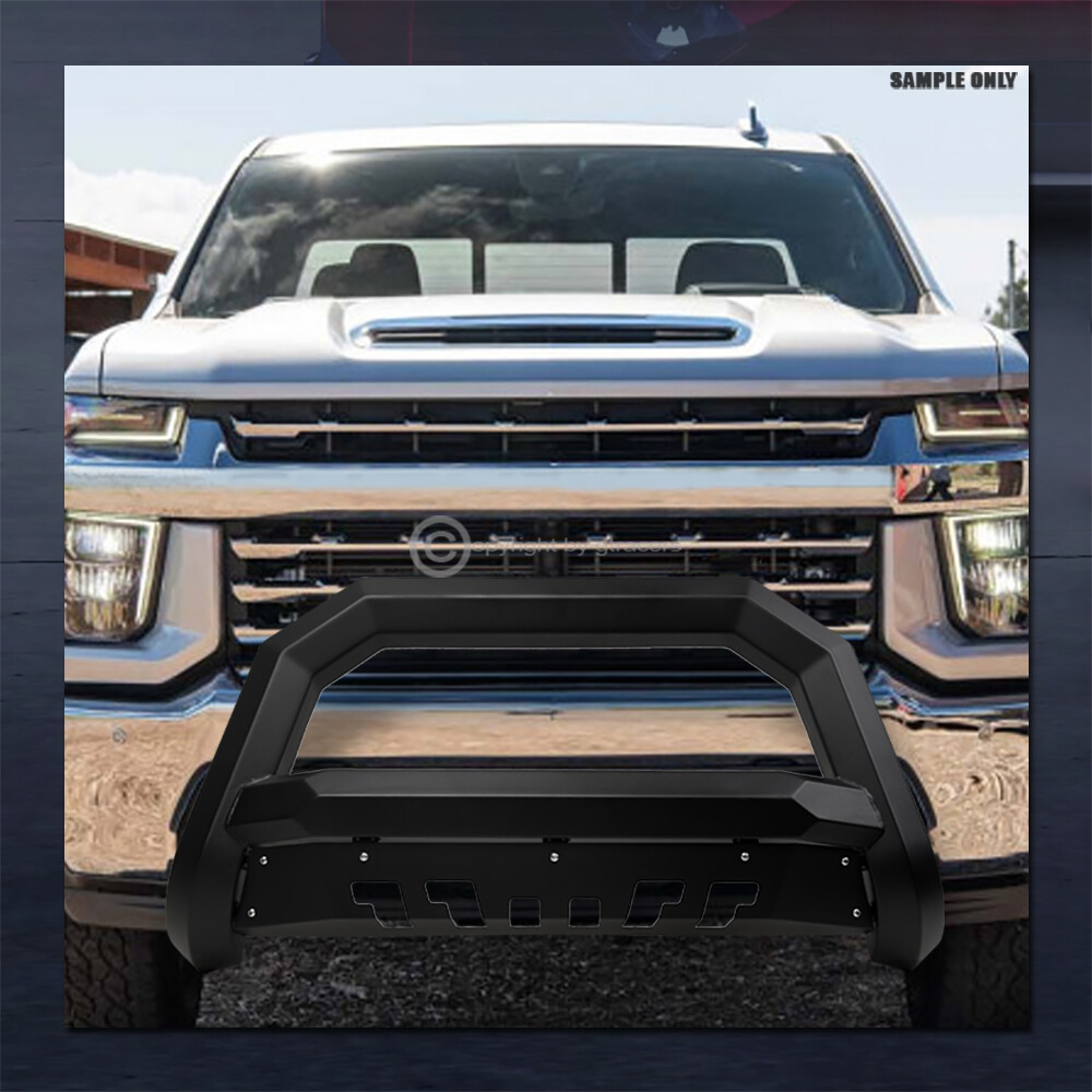 For 2016-2024 Nissan Titan Matte Black AVT Angular Bull Bar Bumper Grille Guard