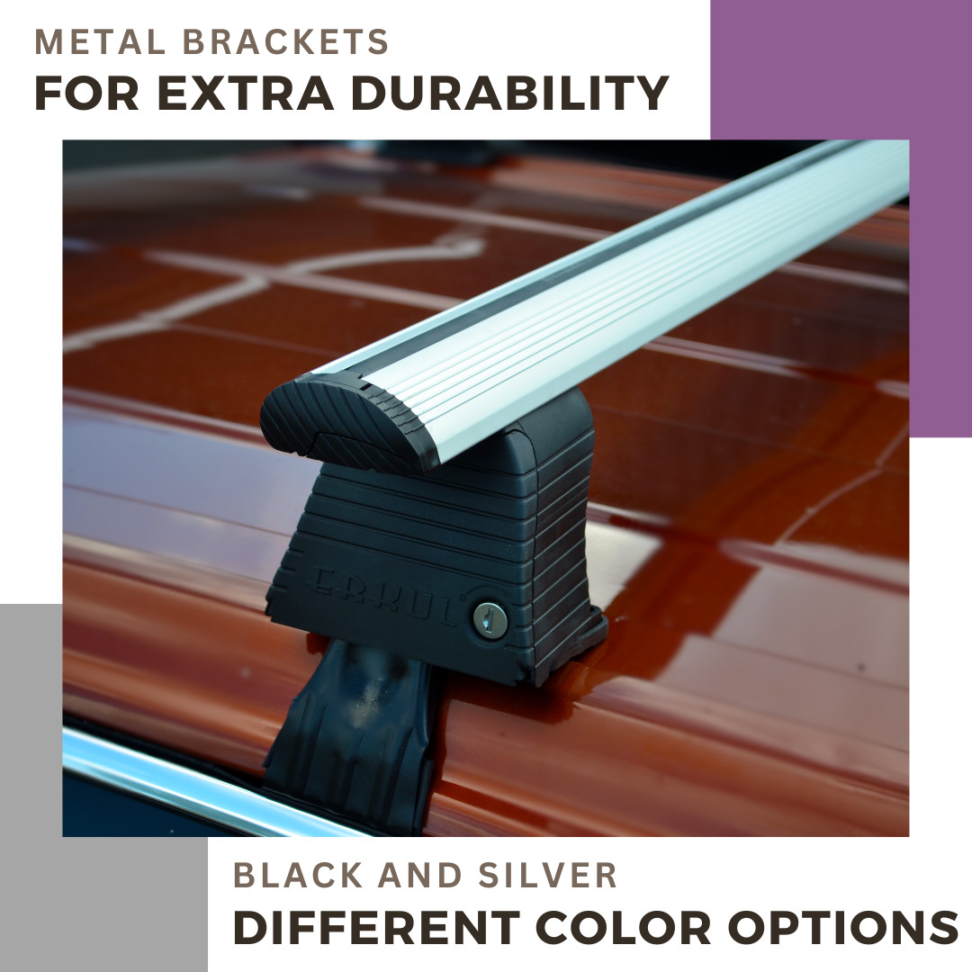 Open Box Roof Rack Crossbars For GENESIS G70 2019-2026 Naked Roof Silver