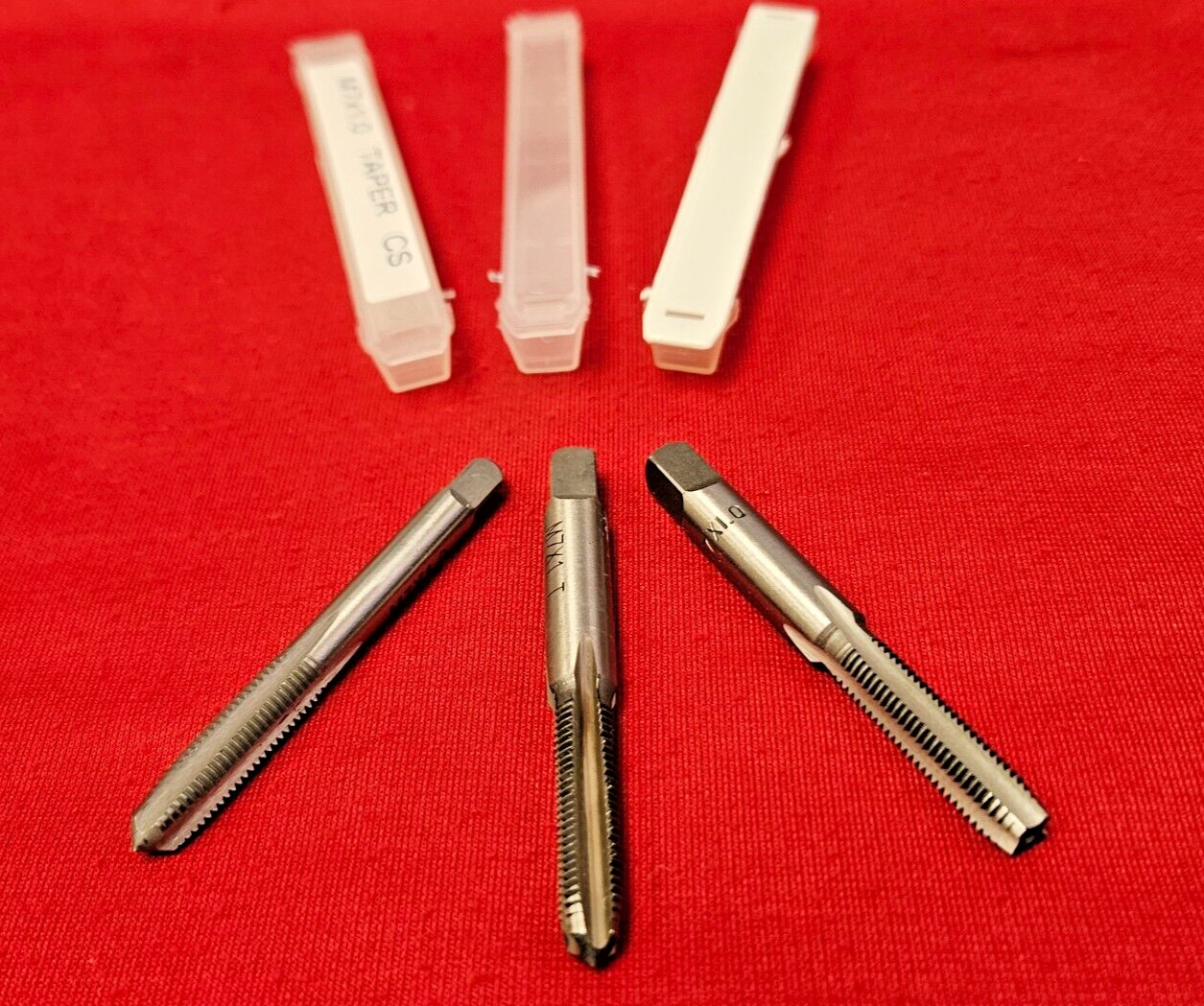 M7 x 1.0 Tap Set A1 469-07100 3PC Carbon Steel Taper Plug Bottom 7MM