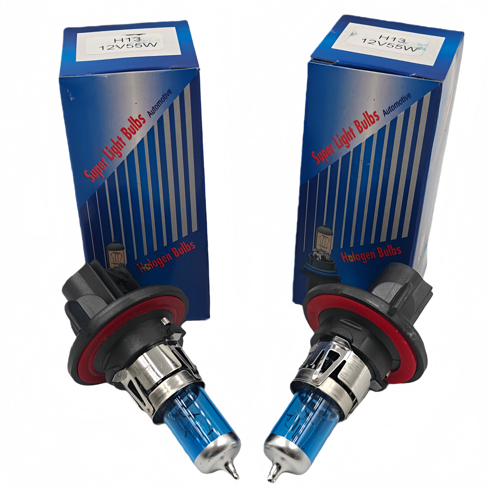 2PCS H13/9008 Halogen Headlight Bulbs Kit High/Low Beam 5000K Warm White Bright