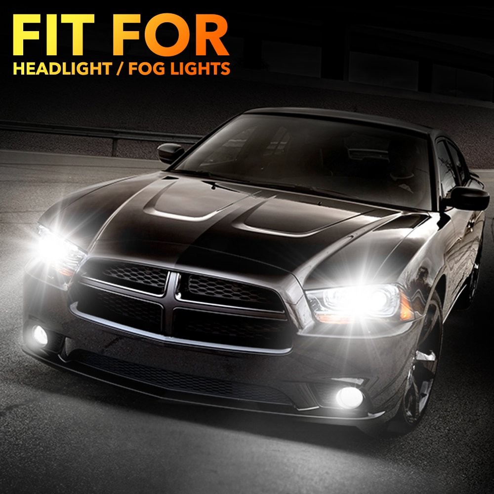 OXILAM 9006 LED Headlight Bulbs Conversion Kit Low Beam 6500K Wireless White 2x