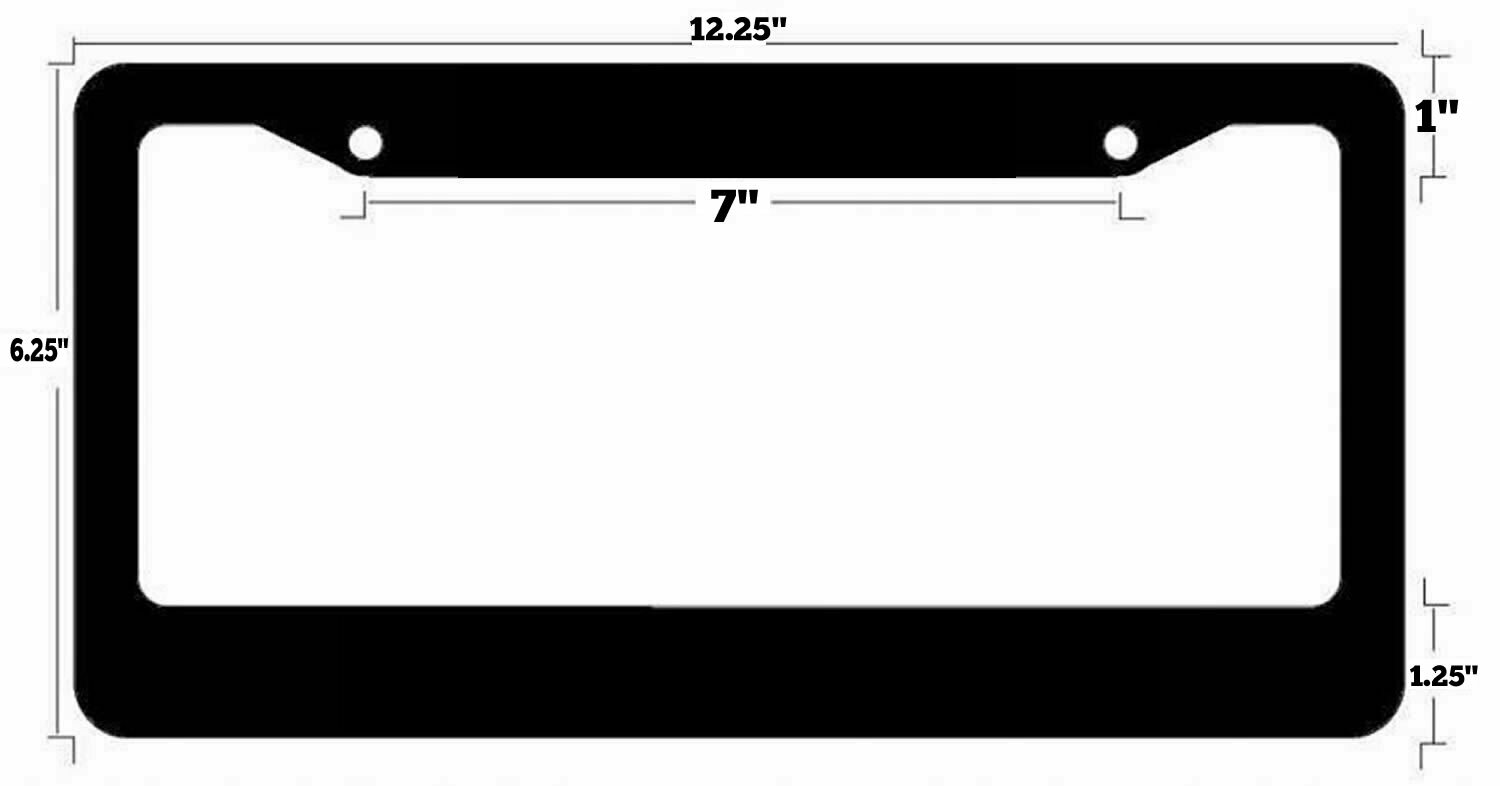 2 Pack – Paint Splatter Abstract Art License Plate Frames