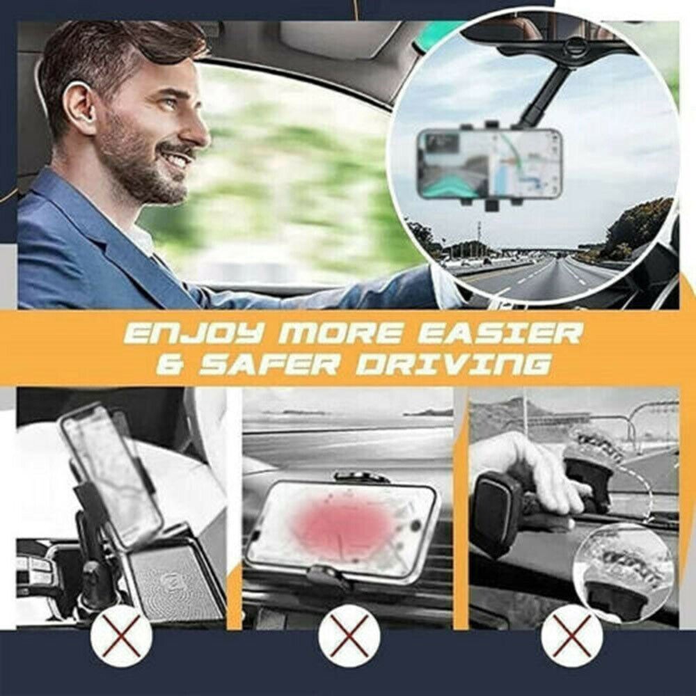 Universal 360° Rotatable Car Phone Mount Holder Car Accessories For Cell Phone