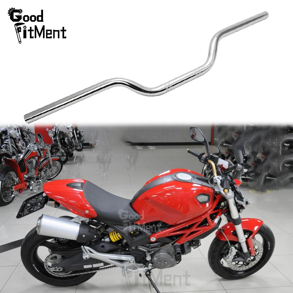 Chrome Handlebar 7/8″ 22mm Handle Bars For Ducati Monster 696 750 1100 2008-14
