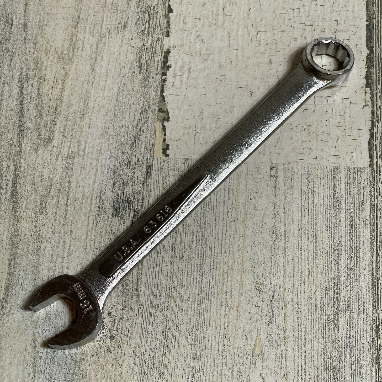 16mm METRIC COMBINATION 12-pt WRENCH by EASCO Made in USA 63616