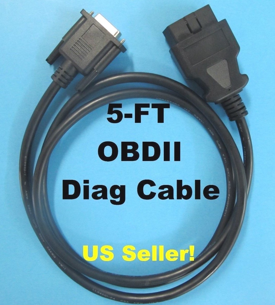 OBDII OBD2 Cable Compatible with Autel AutoLink AL529 AL529HD AL609P AL629 Tools
