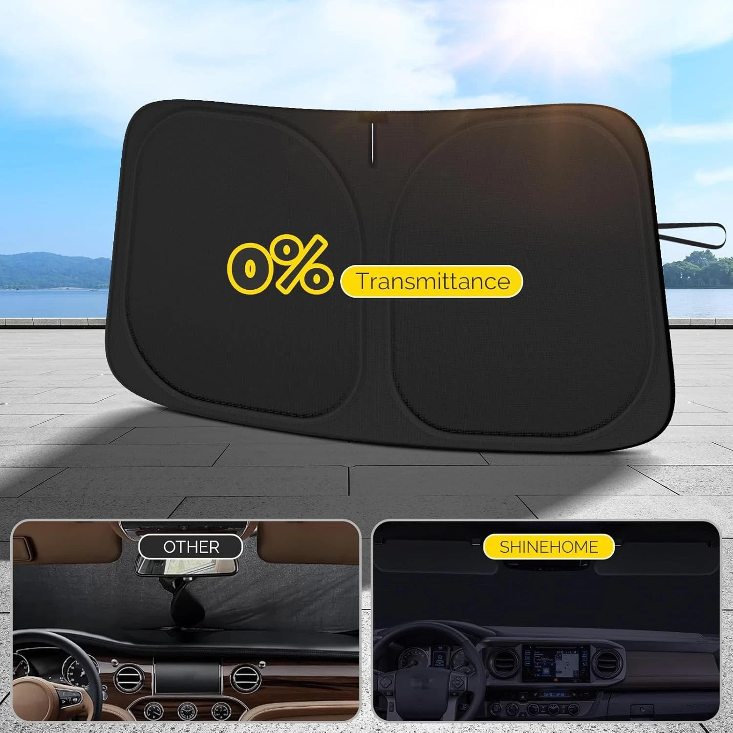 For Honda Fit 2007-2015 Windshield Visor SunShade Custom Made Sun Shade w/Bag