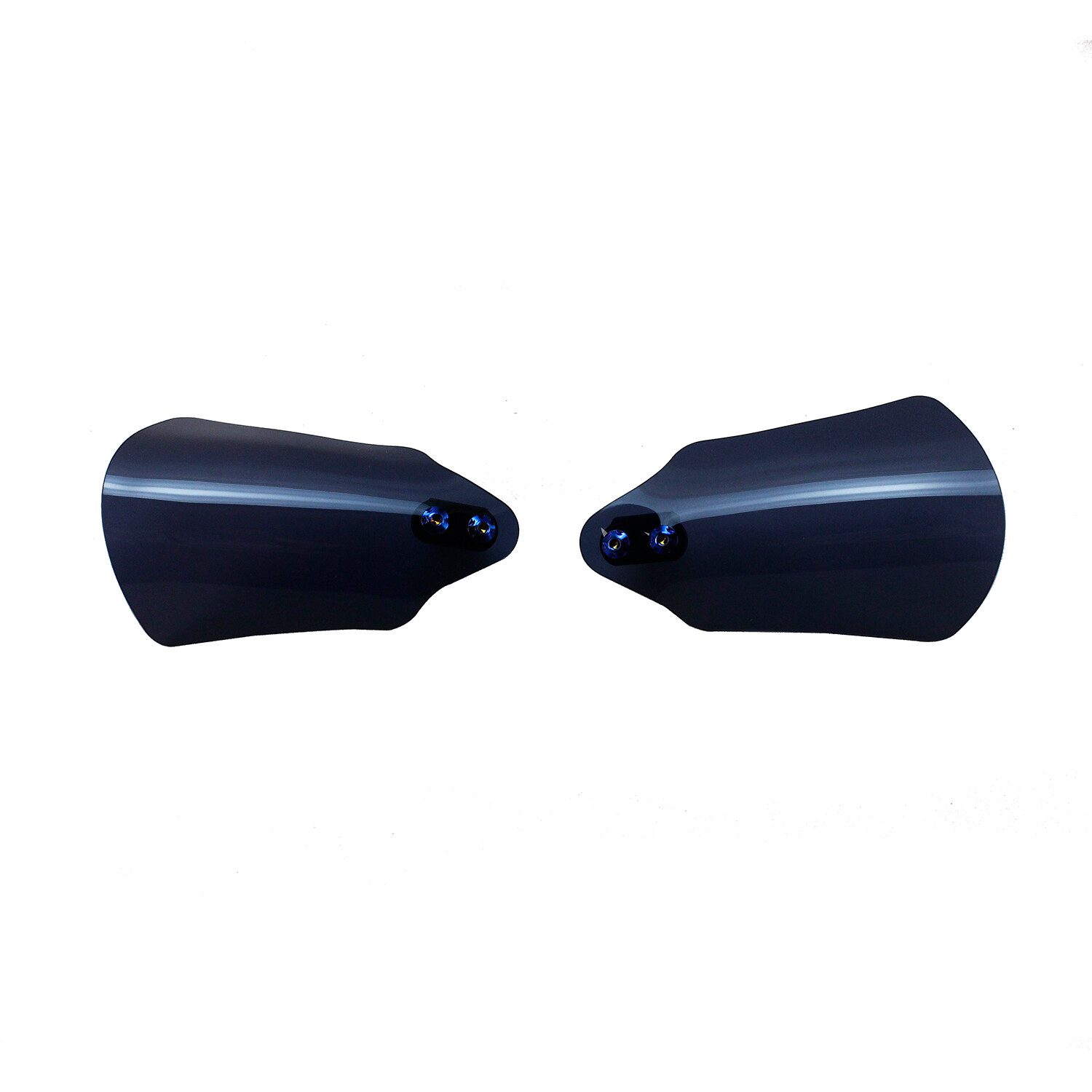 PMMA Ink Black Hand Grips Protector Windshield For Harley Touring Road King FLHX