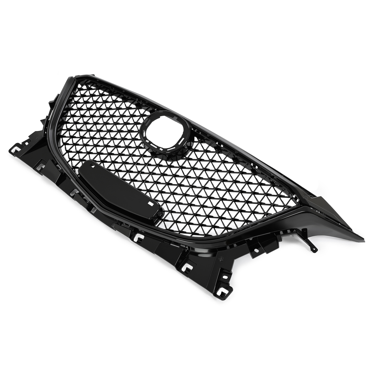 For Mazda 3 Axela 2014 2015 2016 Front Grille Honeycomb Style Black ABS Grill