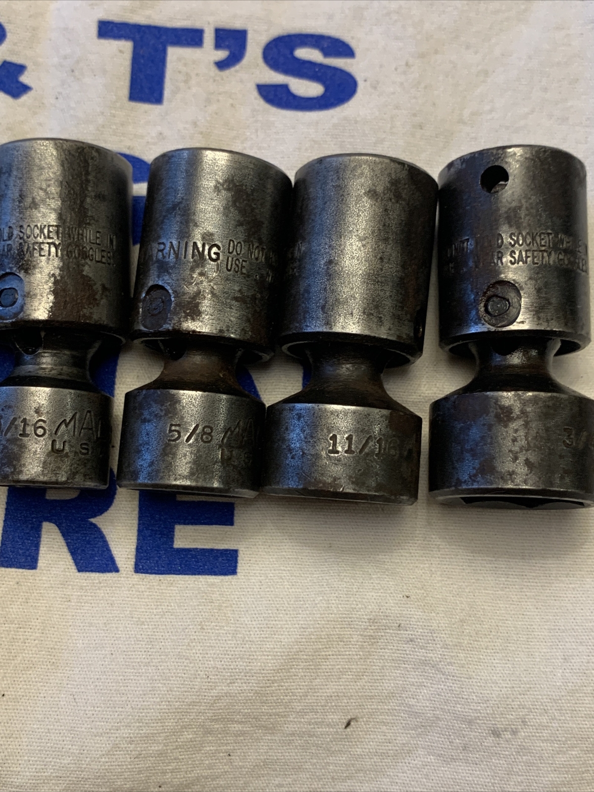 Mac Tools USA 3/8″ Drive 7pc 3/8″-3/4″ SAE Impact Swivel Universal Socket Set