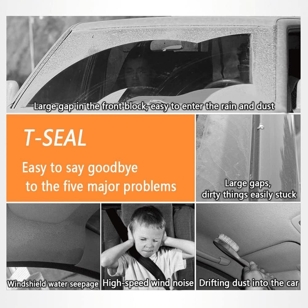 Self-Adhesive 23Ft T-Shape Car Seal – Easy Installation for Cars, SUVs, Trucks
