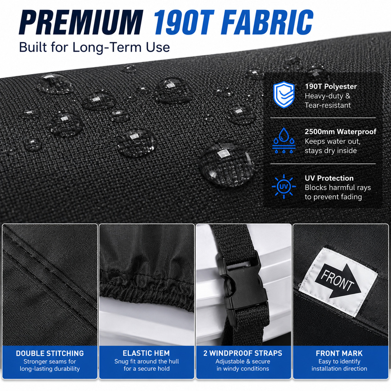 135-145″ Jet Ski Cover Waterproof UV Protect for Yamaha WaveRunner FX Cruiser HO