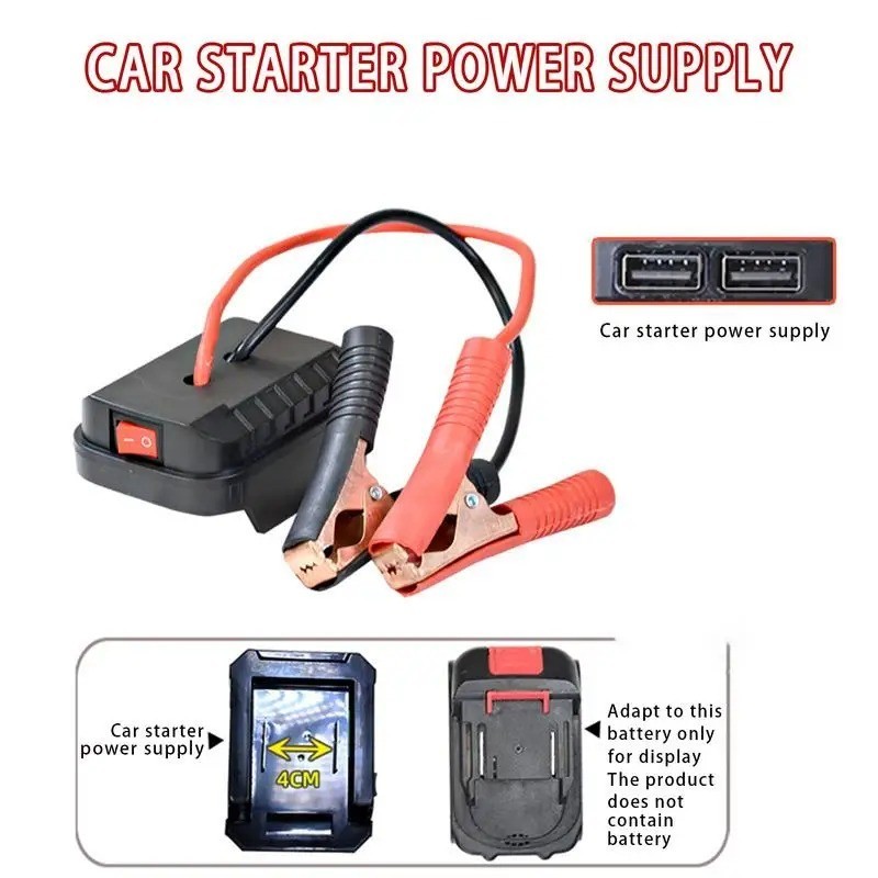 Portable Car Battery Jump Starter Jump Box Lithium Battery Converter Compact USA