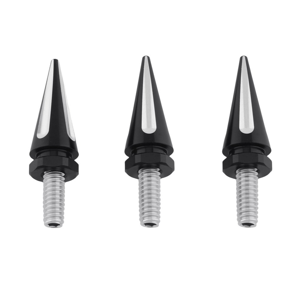 Black+White Spike Windscreen Windshield Screws For Harley Touring 1996-13 3-30X