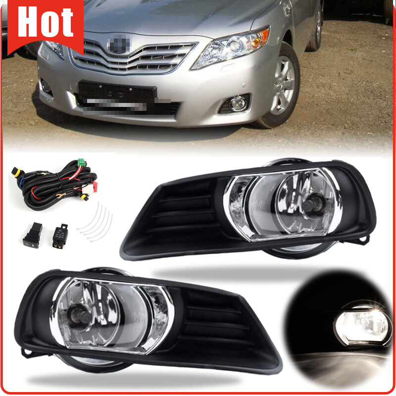 Pair Fit For 2007 2008 2009 Toyota Camry Clear Front Bumper Fog Lights Lamps Set