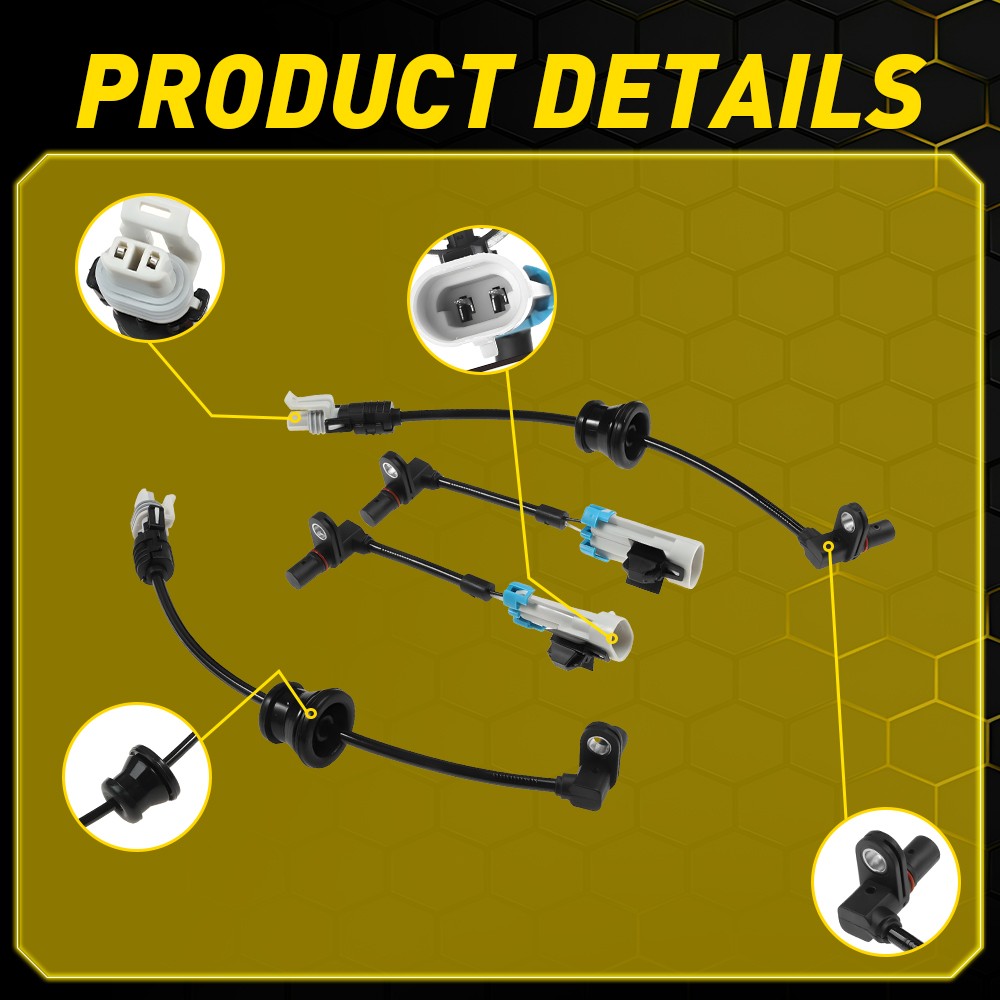 1-10x ABS Wheel Speed Sensor Kit For CHEVROLET EQUINOX 2007 2008 2009 96626080
