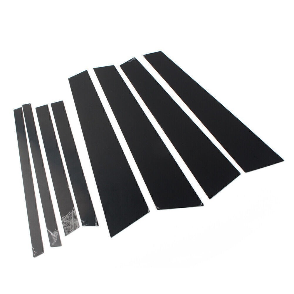 8pcs Glossy Black Set Pillar Posts Door Window Trim For BMW X3 F25 2011-2017