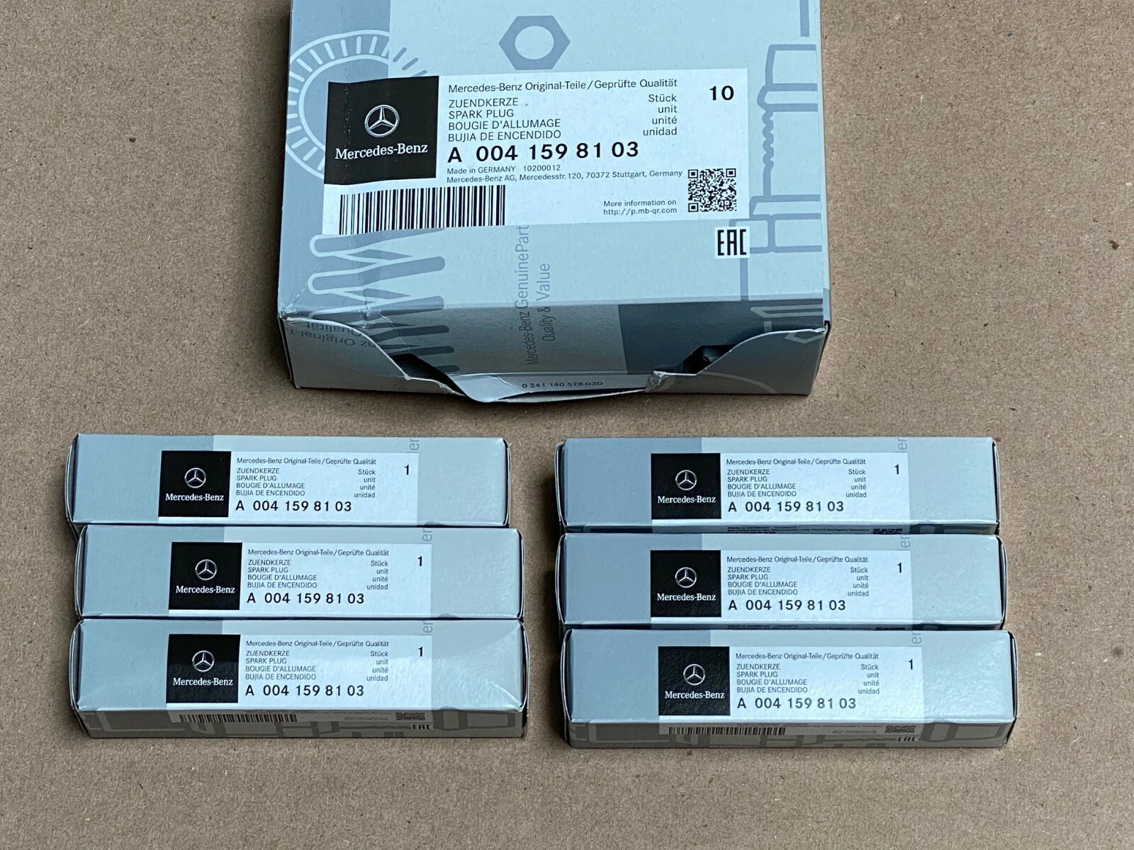 Genuine Set of 6 Spark Plugs For Mercedes W166 R172 W204 W207 W212 W216