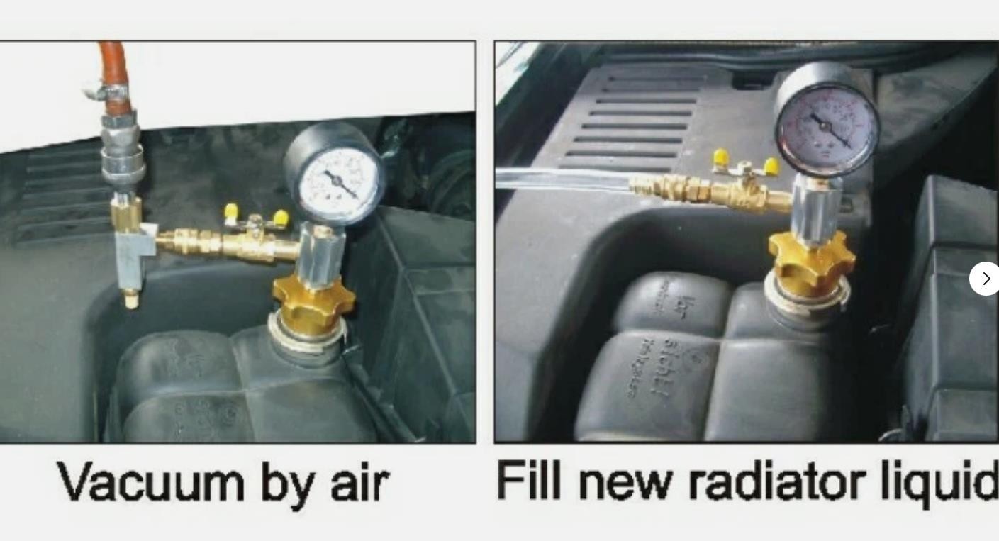 Cooling System Vacuum Purge & Refill Tool Kit, Radiator Coolant Refilling Gauge