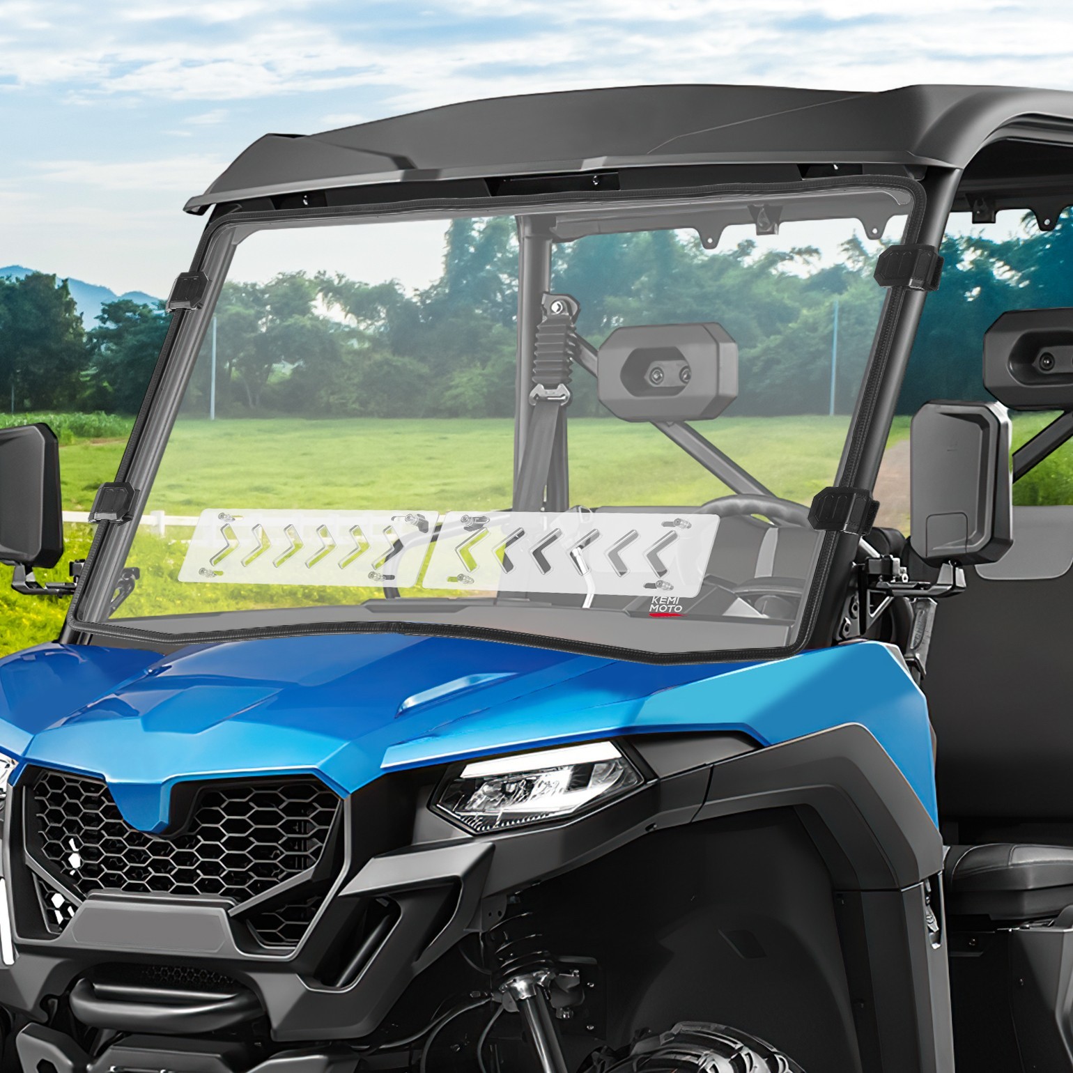 2-IN-1 Vented Front Full Windshield For CFMOTO UForce 600 2021-2025/ 800XL 2025