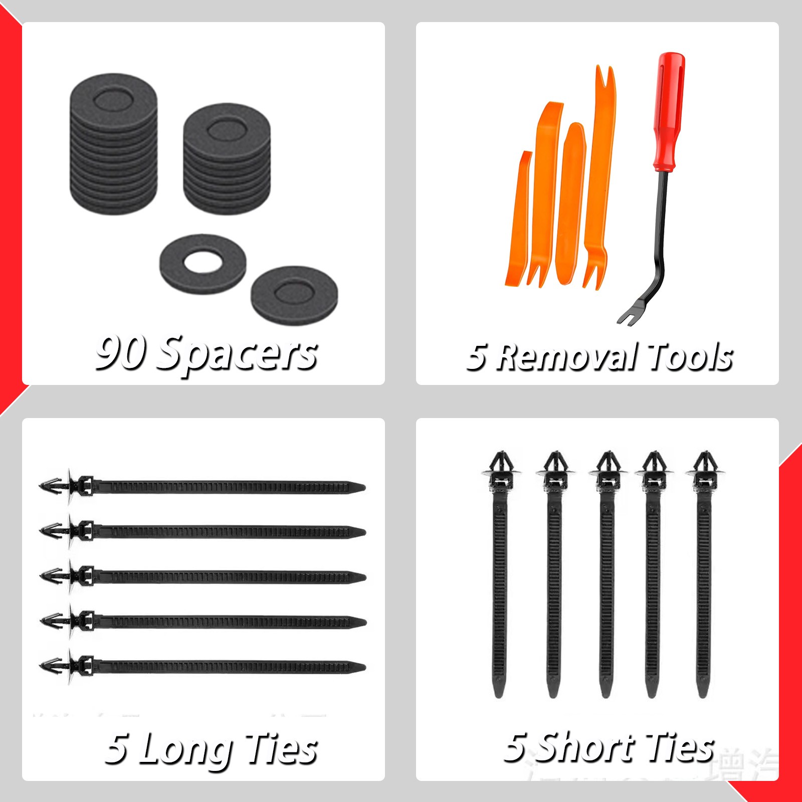 925pcs Auto Car Bumper Retainer Clips Kit Fastener Remover Push Pin Rivet Screw