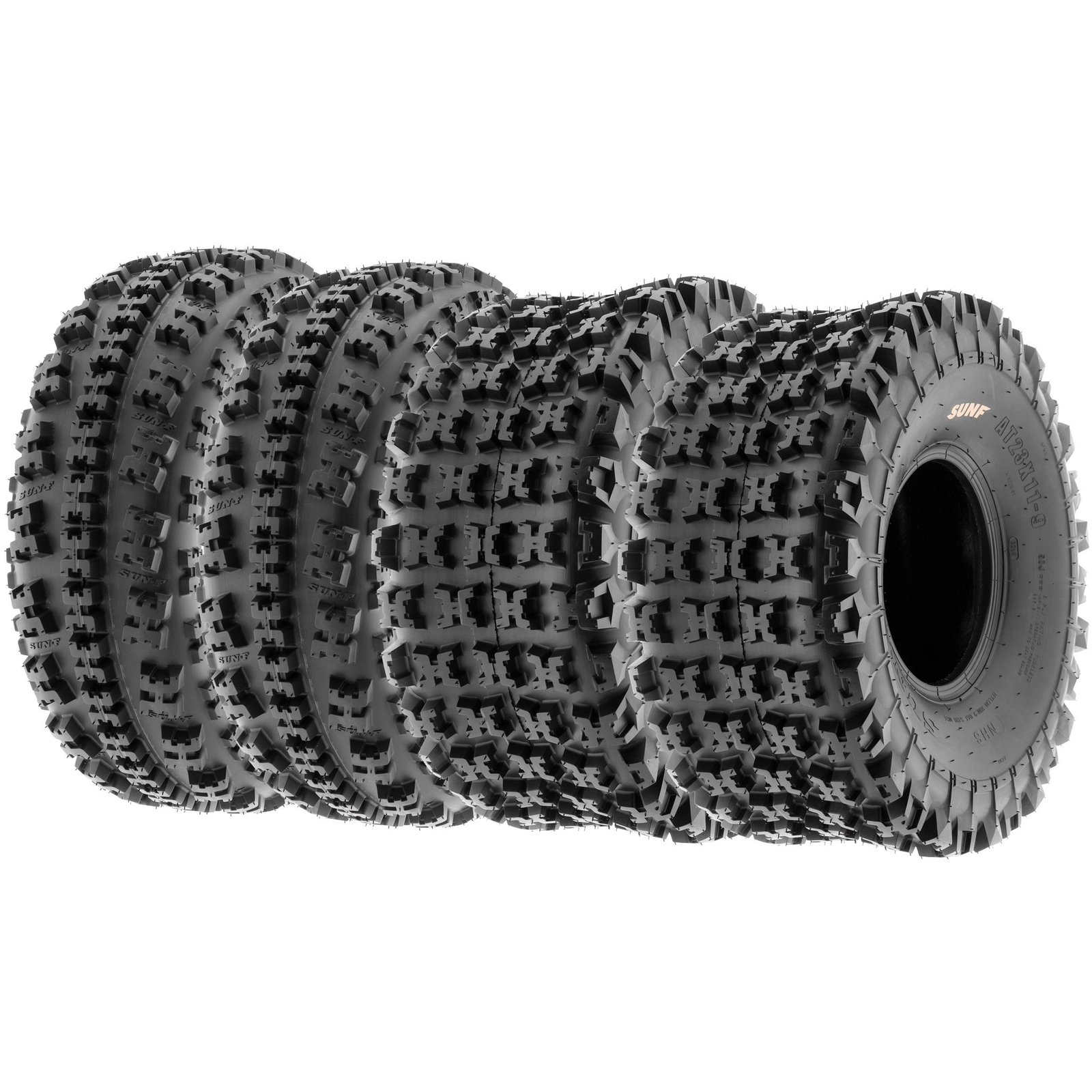 Set of 4, 21×7-10 & 20×10-9 Replacement ATV UTV Trail 6 Ply Tires A027 by SunF