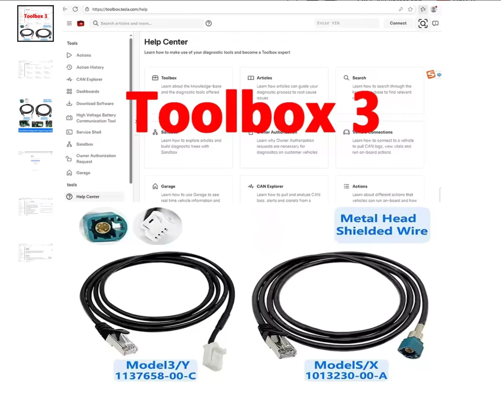 Tesla Toolbox 3 Diagnostic Software bi-Weekly (14 Days) Subscription available.