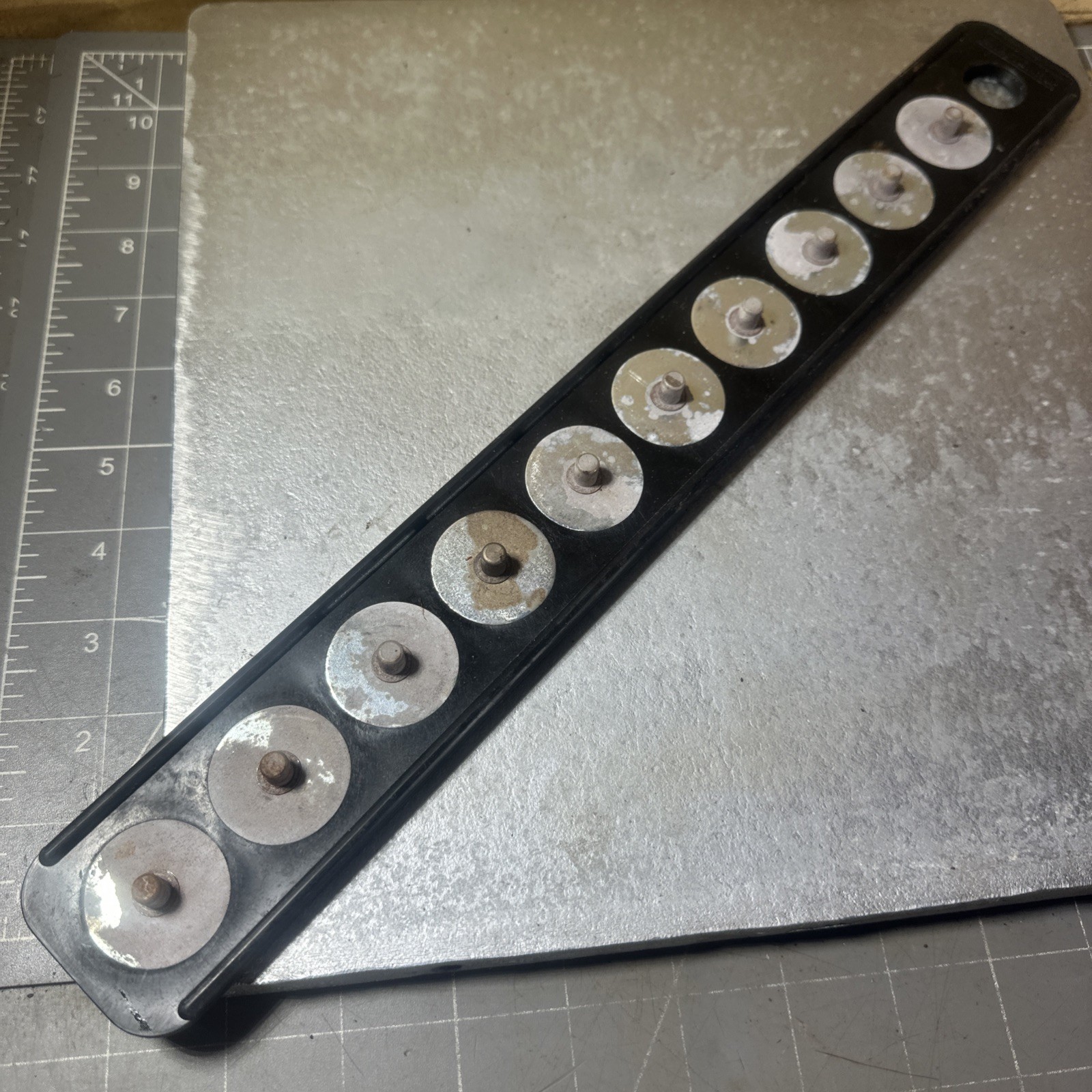 SEARS Craftsman Magnetic Socket Holder Rail 3/8″ Drive 34513
