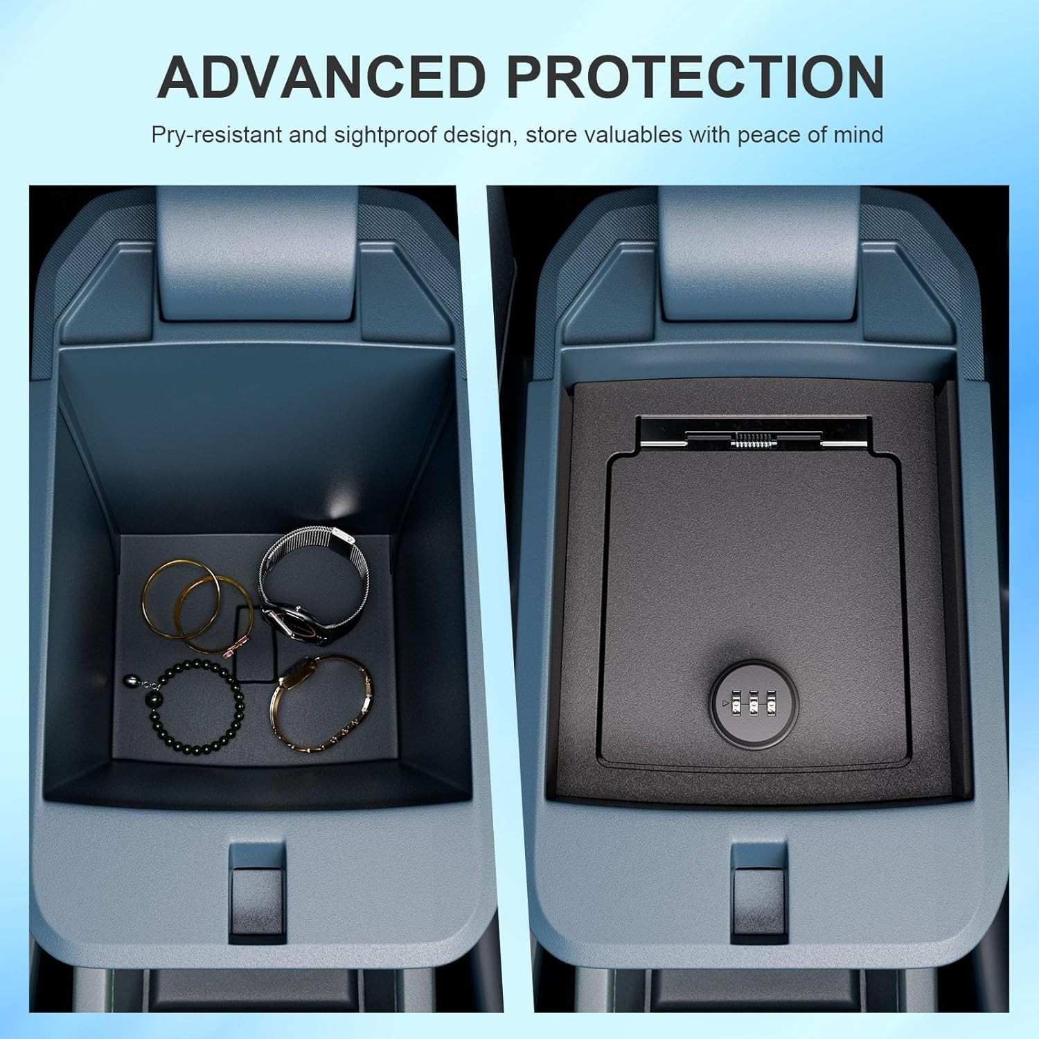 Center Console Safe Organizer Lock Box Console Safe For 2022-2025 Ford Maverick