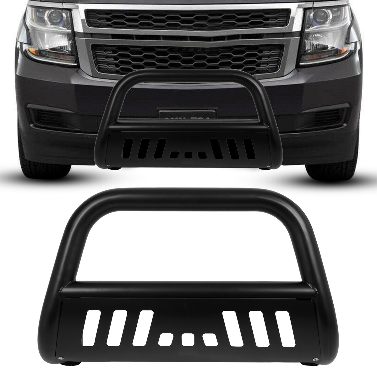 For 99-07 Silverado/Sierra/Tahoe/Yukon 1500 3″ FRONT BULL BAR PUSH BUMPER GUARD