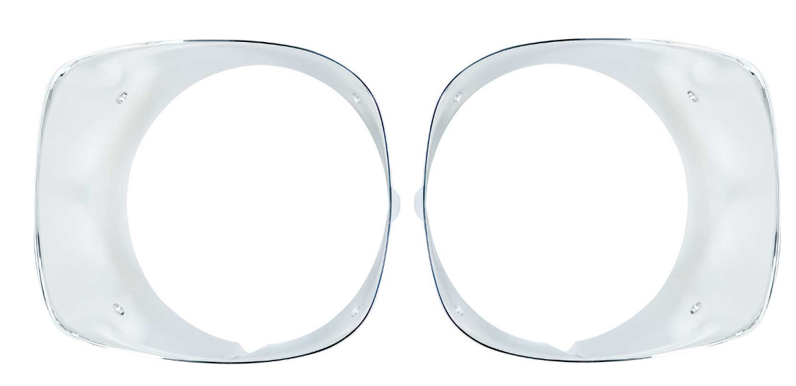 OER Chrome ABS Injection Molded Headlight Bezel Set 1978-1981 Chevy Camaros
