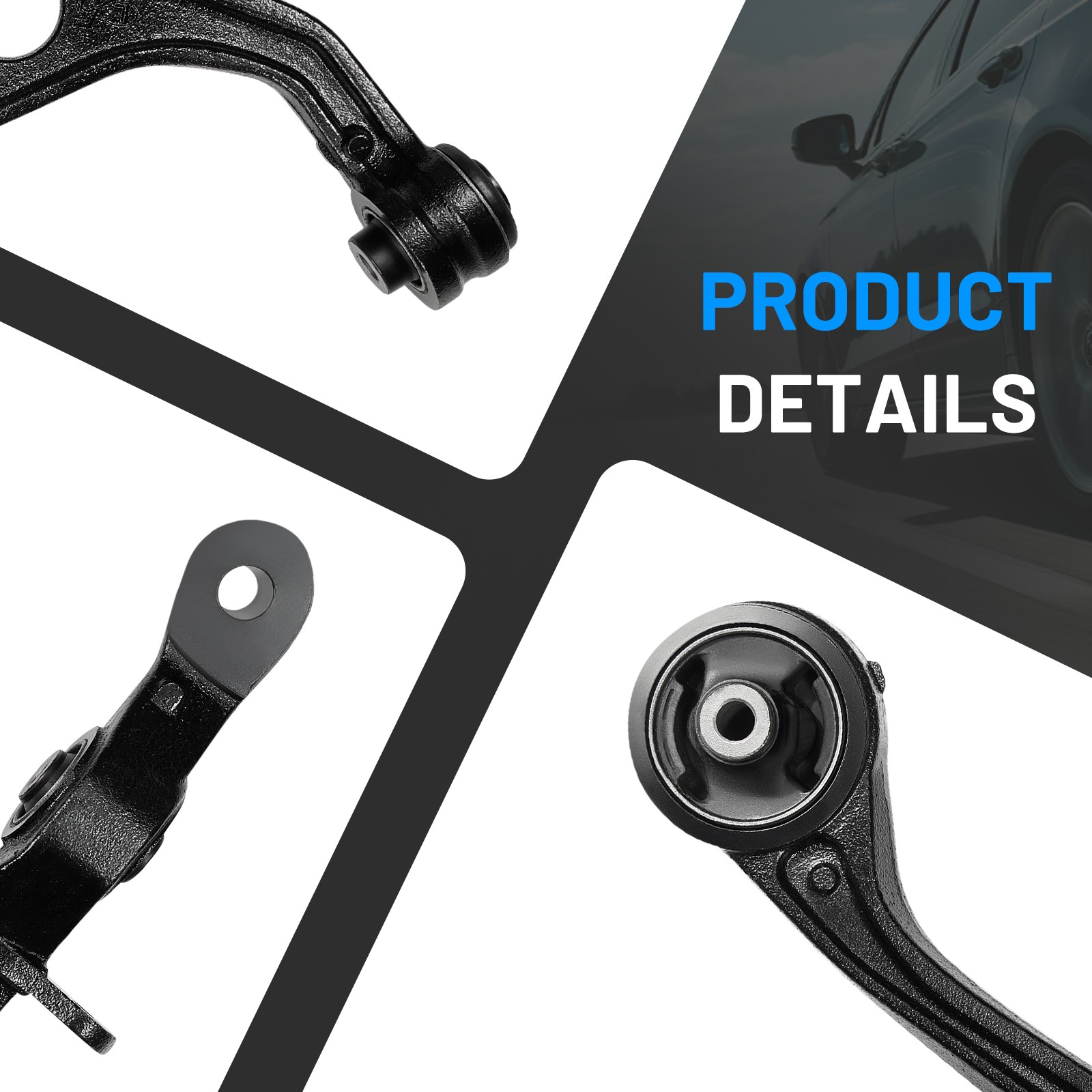 Front Lower Control Arms Left Right For 2003 2004 2005 2006 2007 Honda Accord