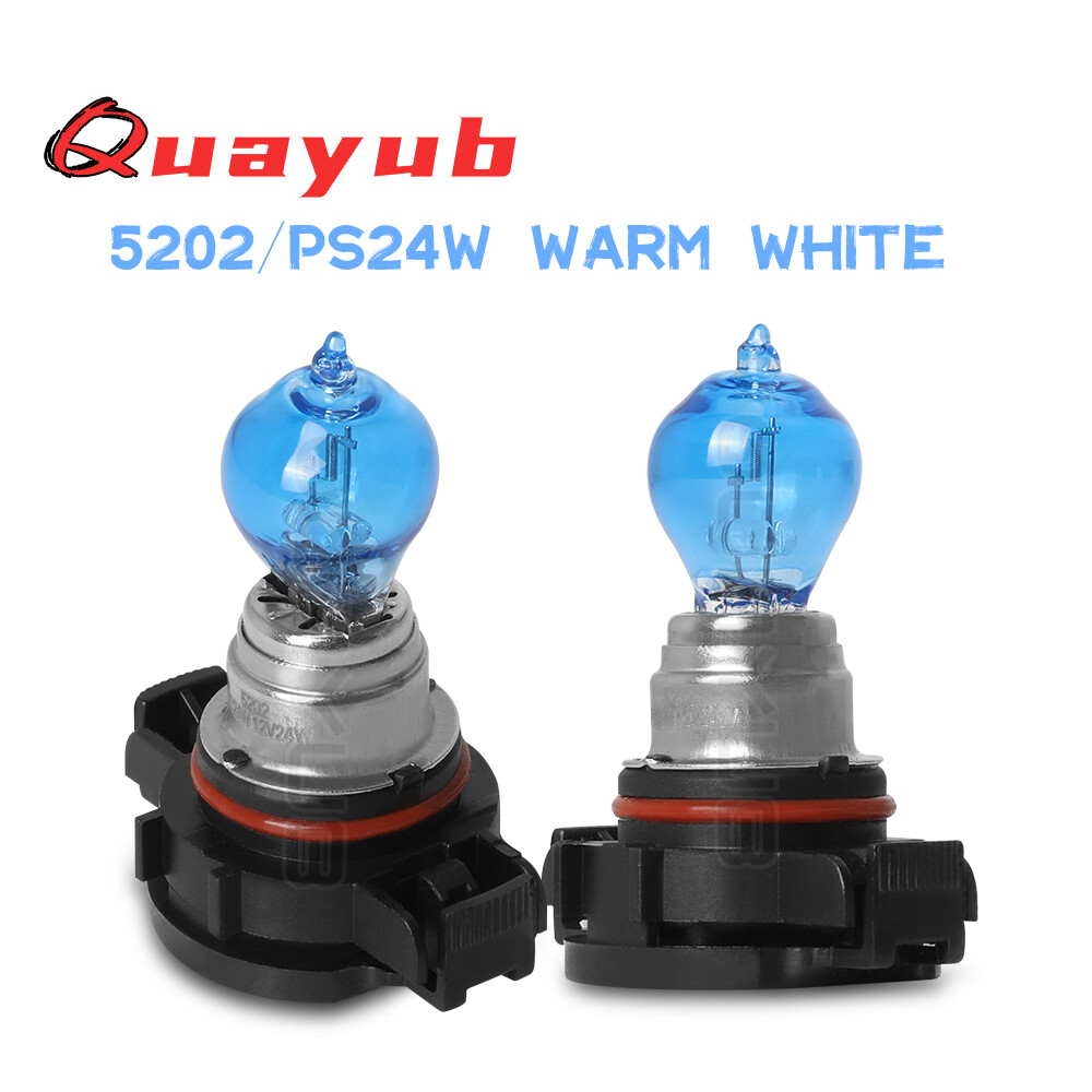 Halogen 5202 24W 4200K Two Bulbs Fog Light Warm White For PONTIAC G8 2008-2009