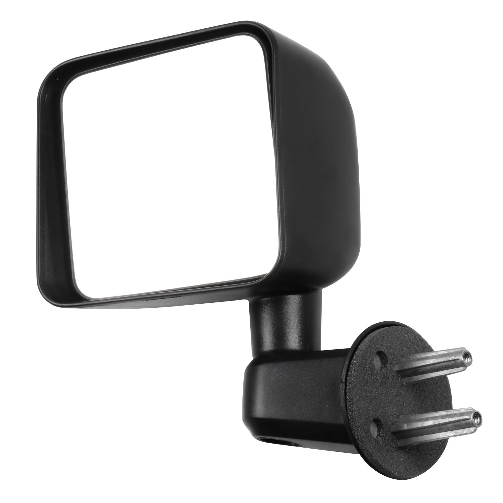 View Mirror Compatible With 2007-2017 Jeep Wrangler Left Side Manual Fold Black