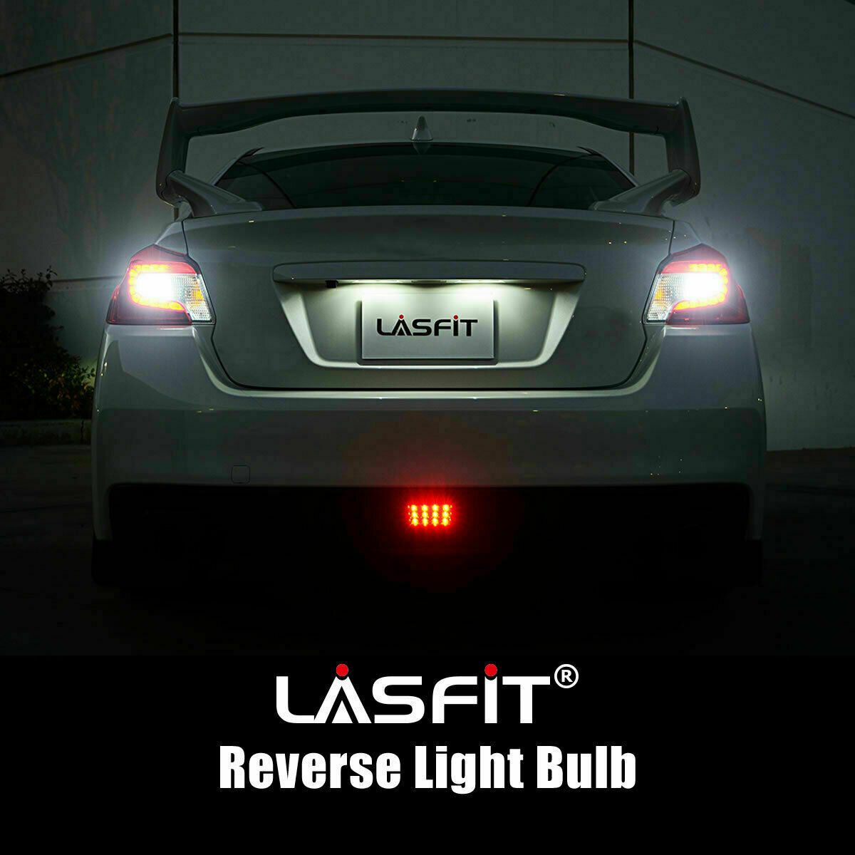 Lasfit CANBUS LED Backup Reverse Light Bulb 921 912 T15 W16W Lamps 6000K White