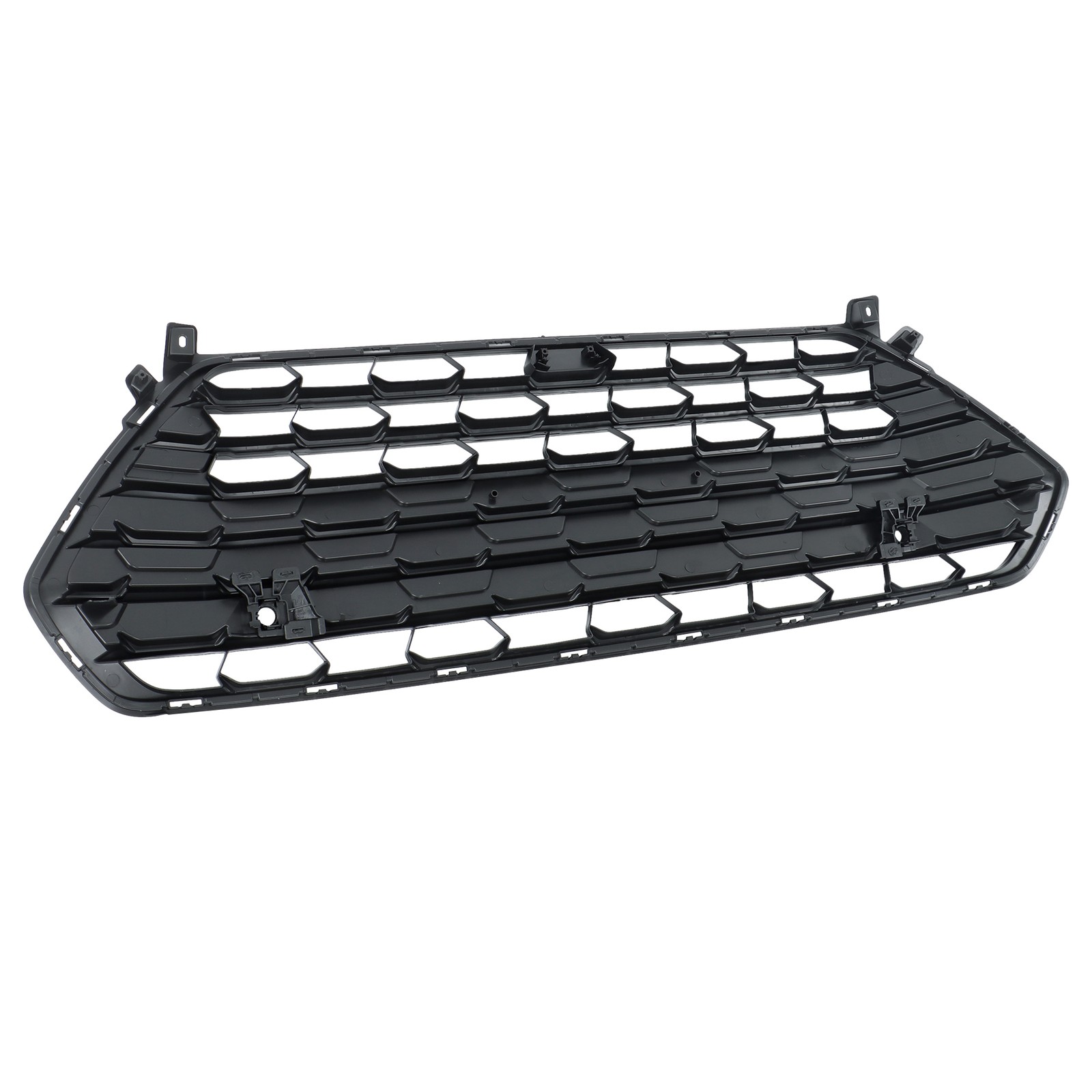 Mesh Front Grille Gloss Black For Grand Highlander 2024 2025 Without Camera Hole