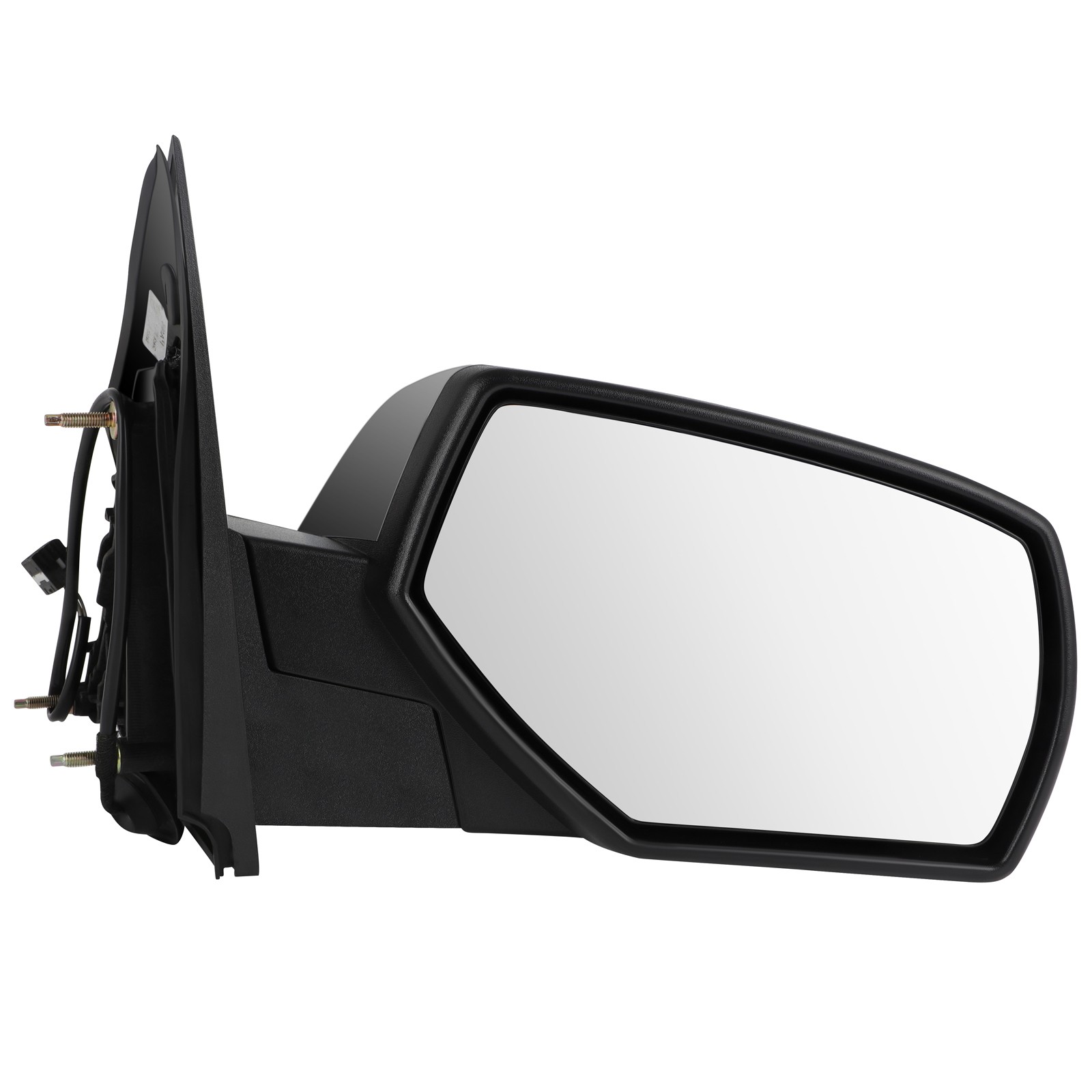 Pair Manual Fold Power Mirror for 14-17 Chevy Silverado 1500 Heated Chrome LH RH