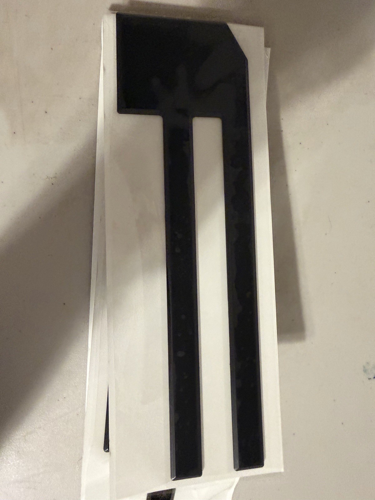 2 Matte Black 3D Raised Tailgate Insert Letters for 2021-2026 F 150 Model Emblem
