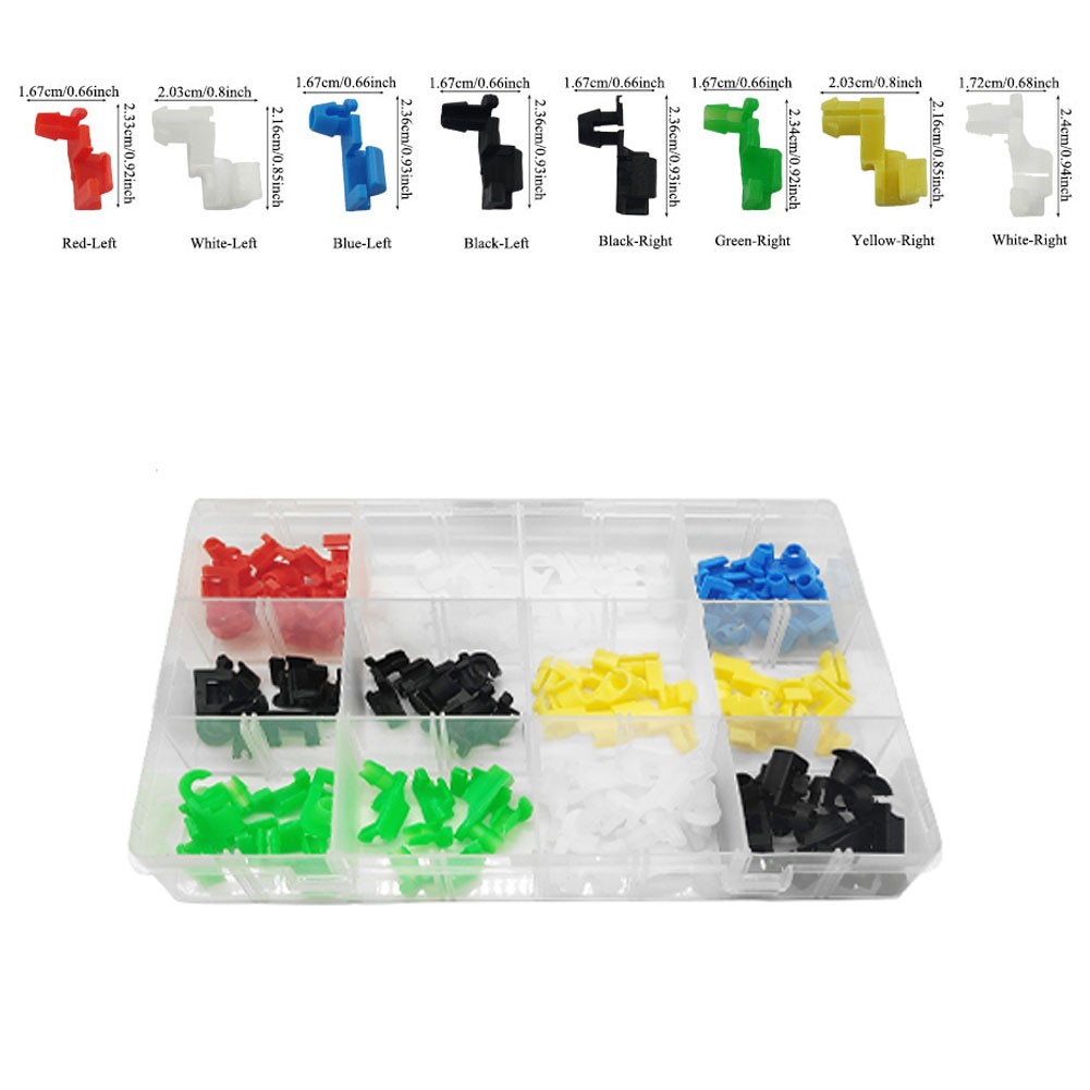 80PC Door Lock Rod Clip Set Lock Linkage Fixing Door Handles Fasteners Fixing